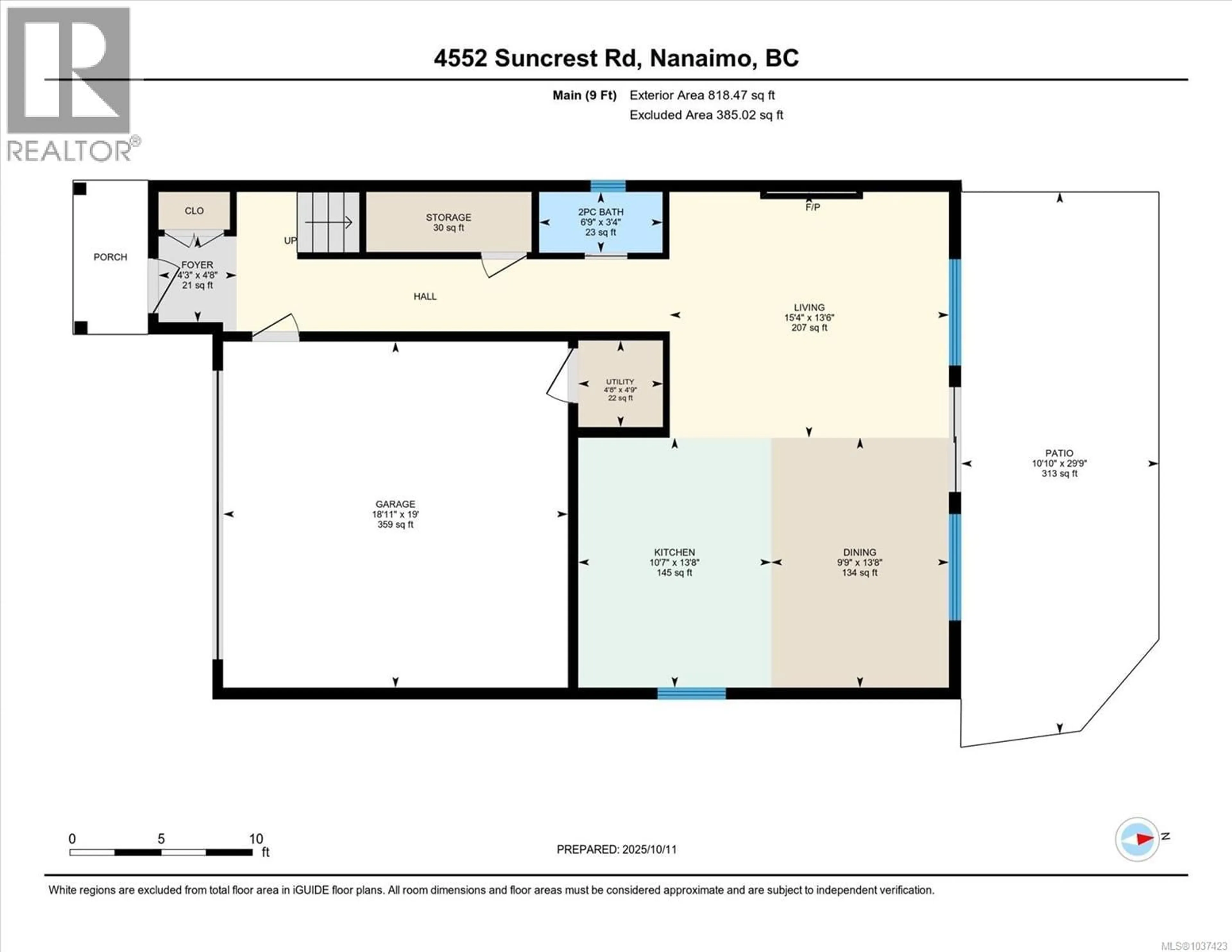 Floor plan for 4552 SUNCREST ROAD, Nanaimo British Columbia V9T0M6