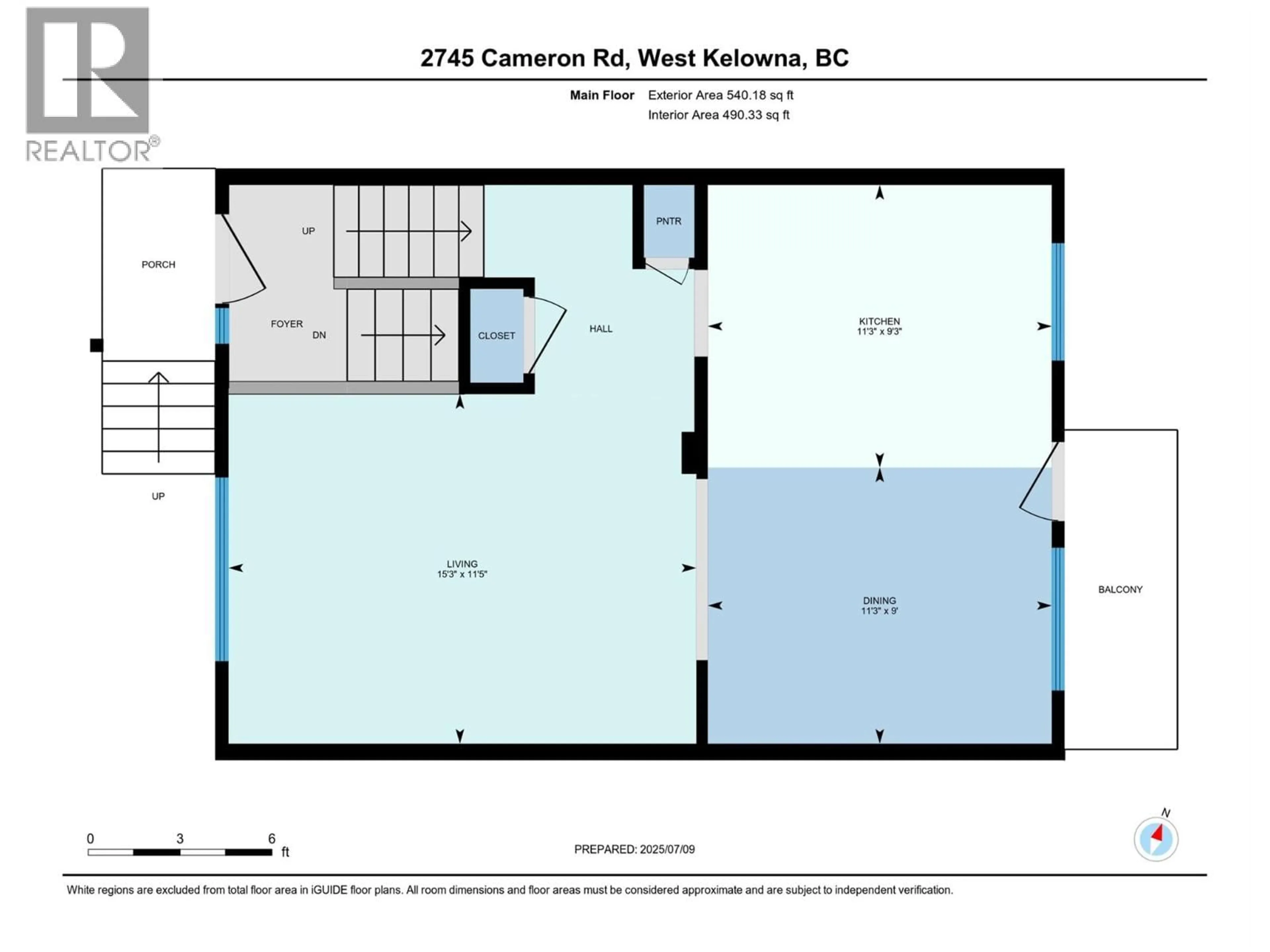 Floor plan for 2745 CAMERON ROAD, West Kelowna British Columbia V1Z3K5