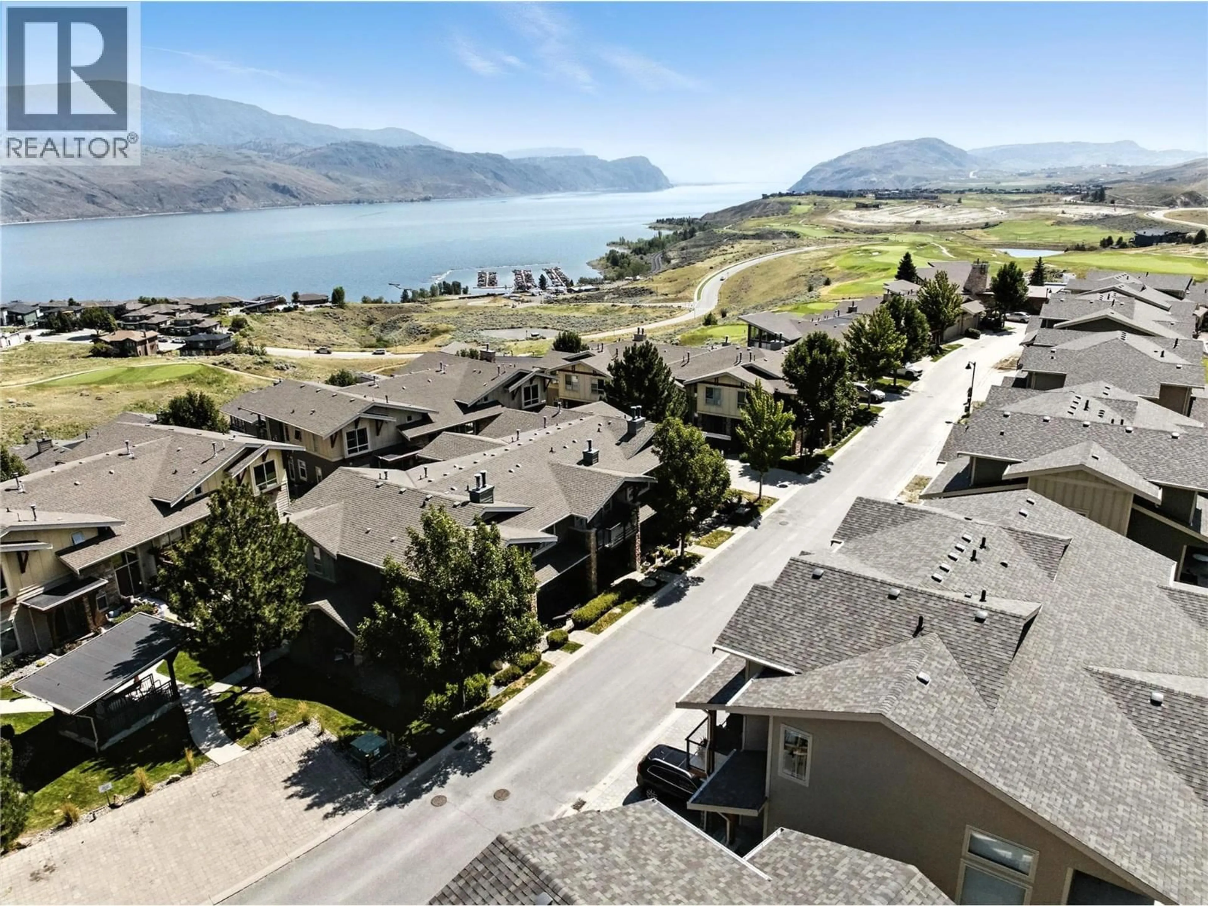A pic from outside/outdoor area/front of a property/back of a property/a pic from drone, water/lake/river/ocean view for 36 - 130 COLEBROOK ROAD, Kamloops British Columbia V1S0B4