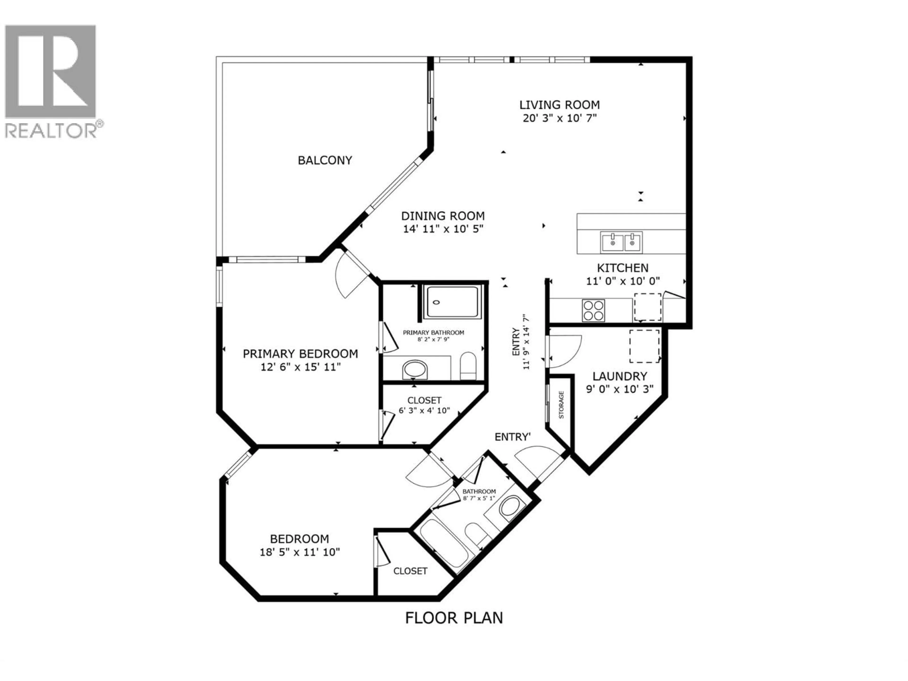 Floor plan for 311 - 1933 AMBROSI ROAD, Kelowna British Columbia V1Y4S1