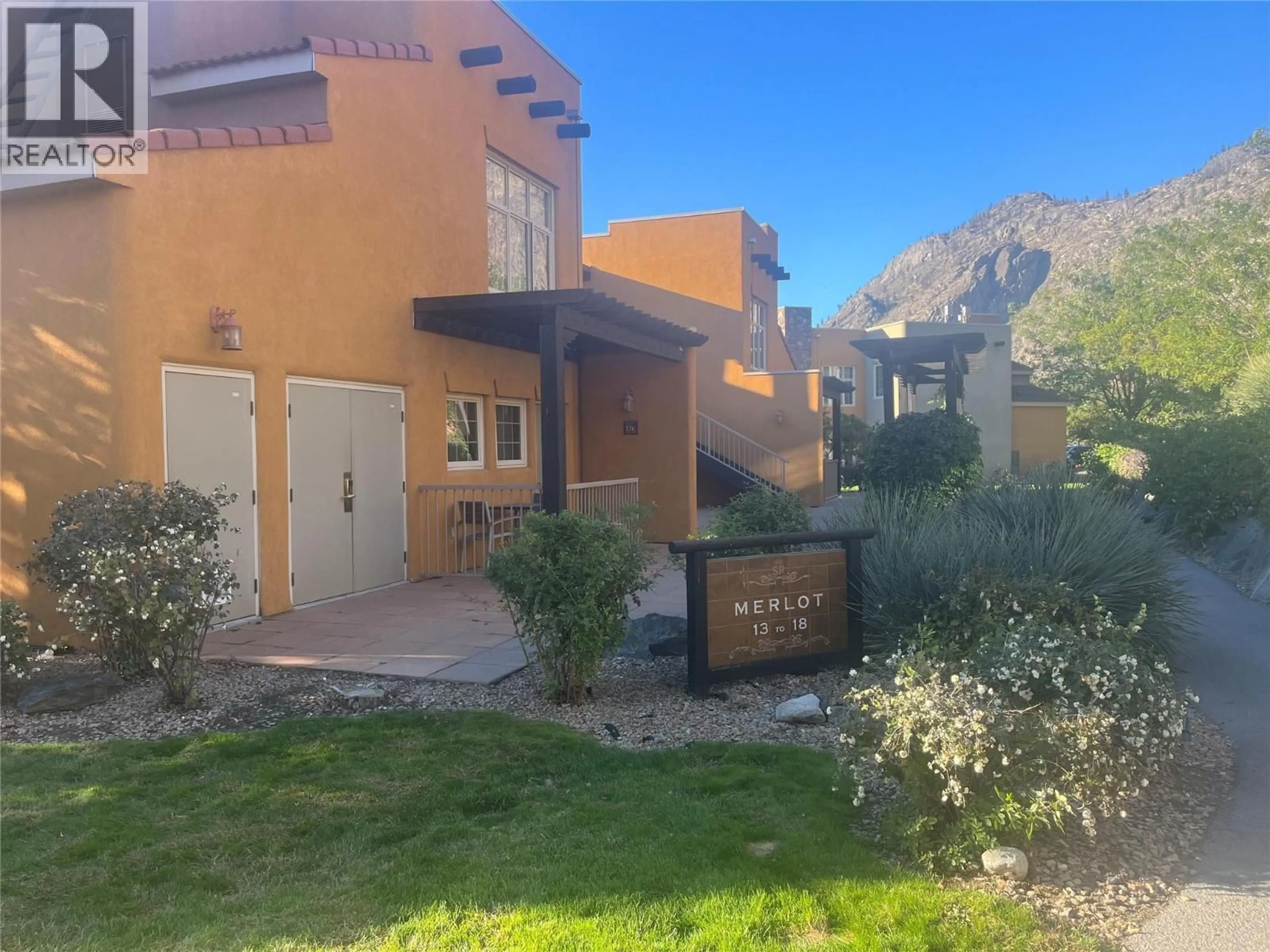 A pic from outside/outdoor area/front of a property/back of a property/a pic from drone, mountain view for 18A - 1200 RANCHER CREEK ROAD, Osoyoos British Columbia V0H1V6