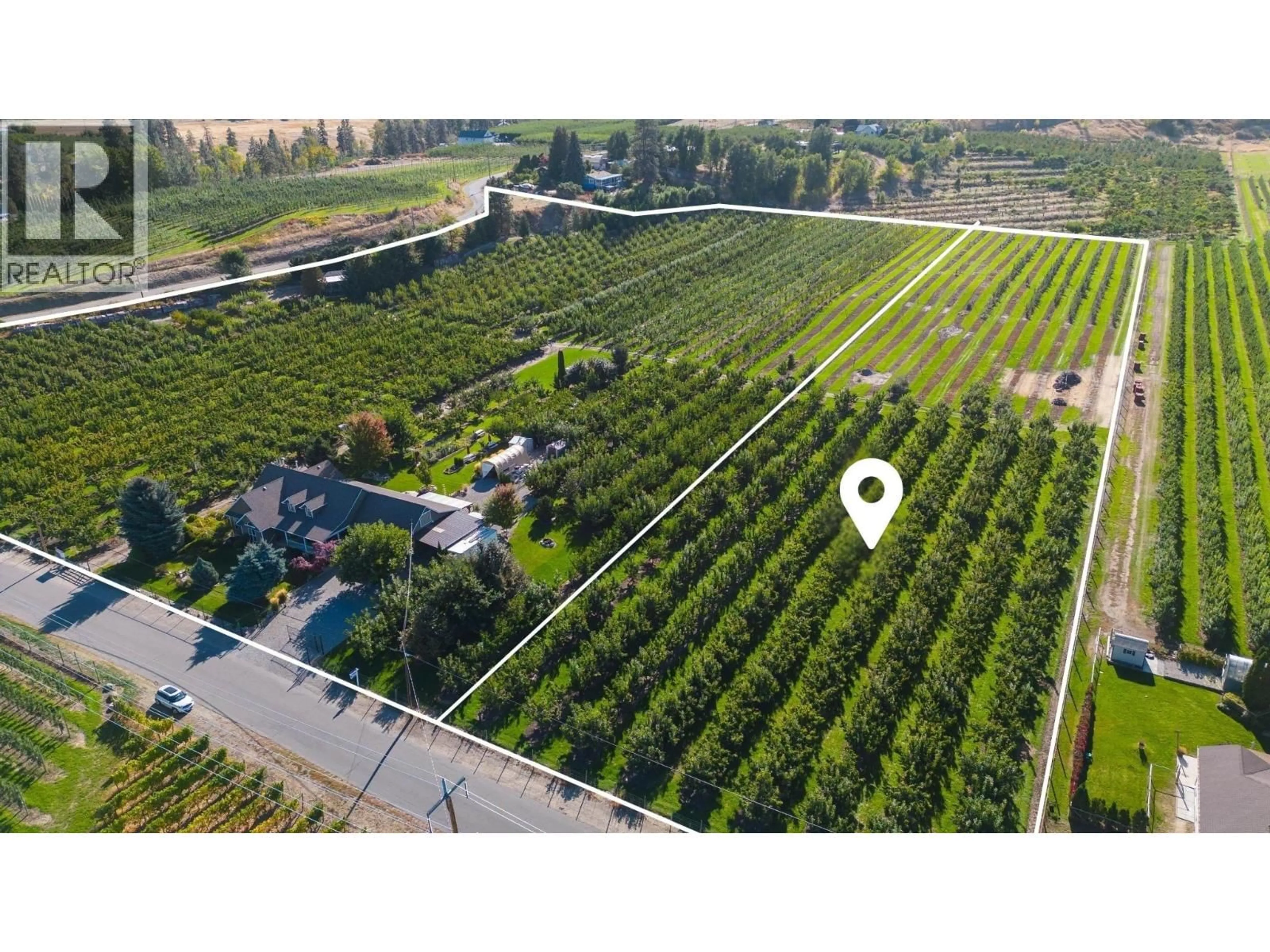 A pic from outside/outdoor area/front of a property/back of a property/a pic from drone, forest/trees view for TEASDALE ROAD, Kelowna British Columbia V1P1C8