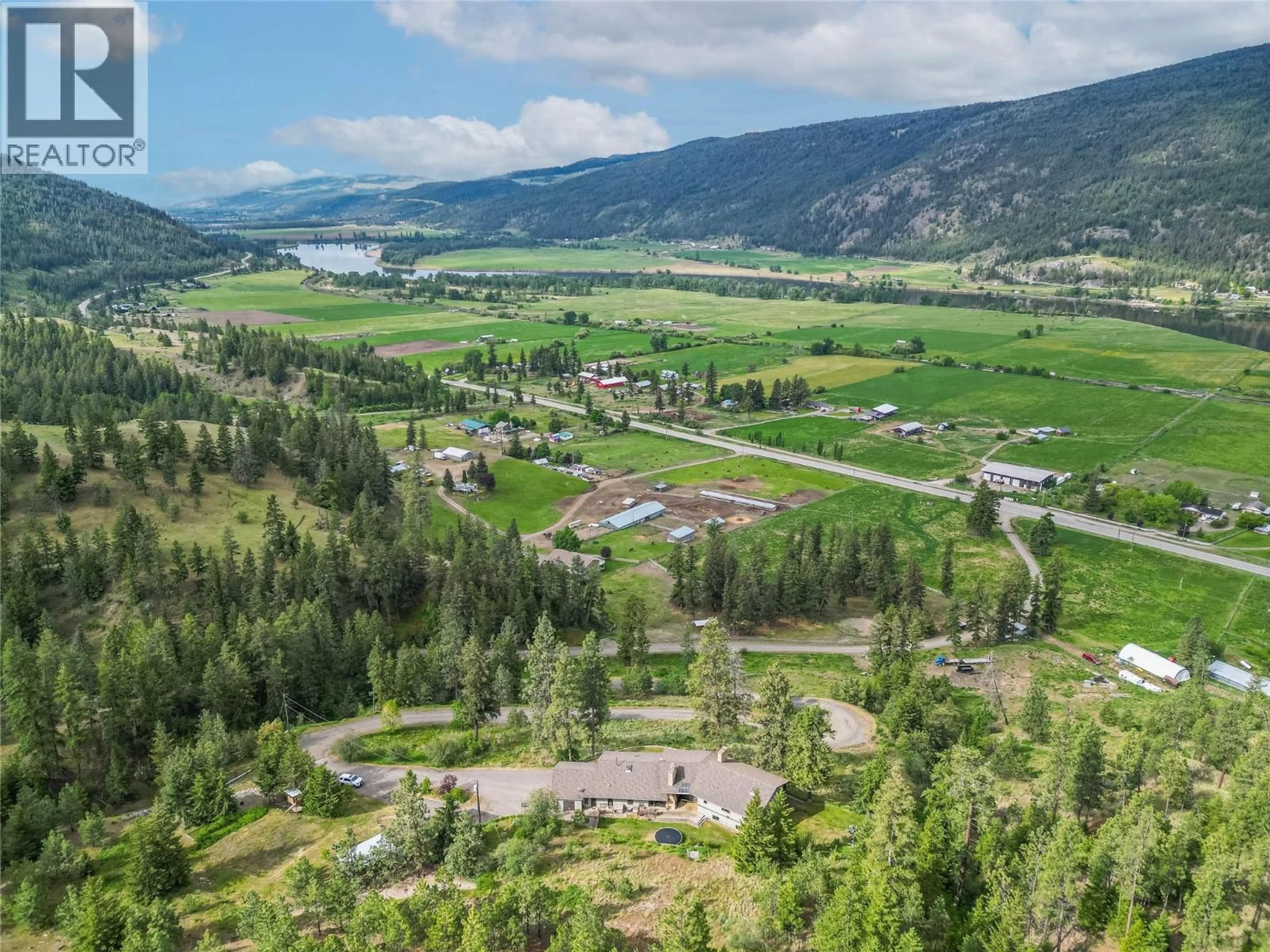 A pic from outside/outdoor area/front of a property/back of a property/a pic from drone, mountain view for 8548 YELLOWHEAD HIGHWAY, Kamloops British Columbia V0E1Z2