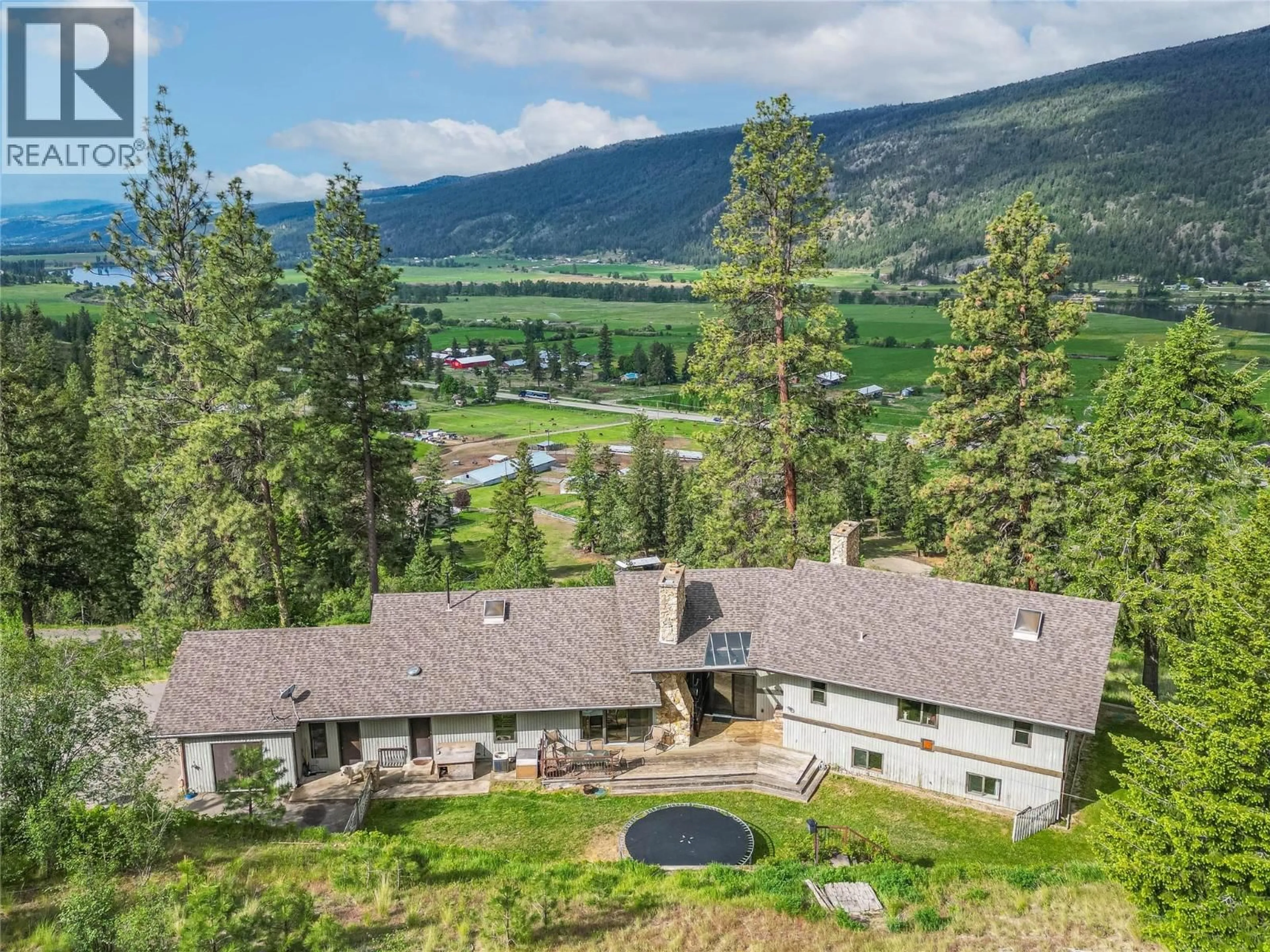 A pic from outside/outdoor area/front of a property/back of a property/a pic from drone, mountain view for 8548 YELLOWHEAD HIGHWAY, Kamloops British Columbia V0E1Z2