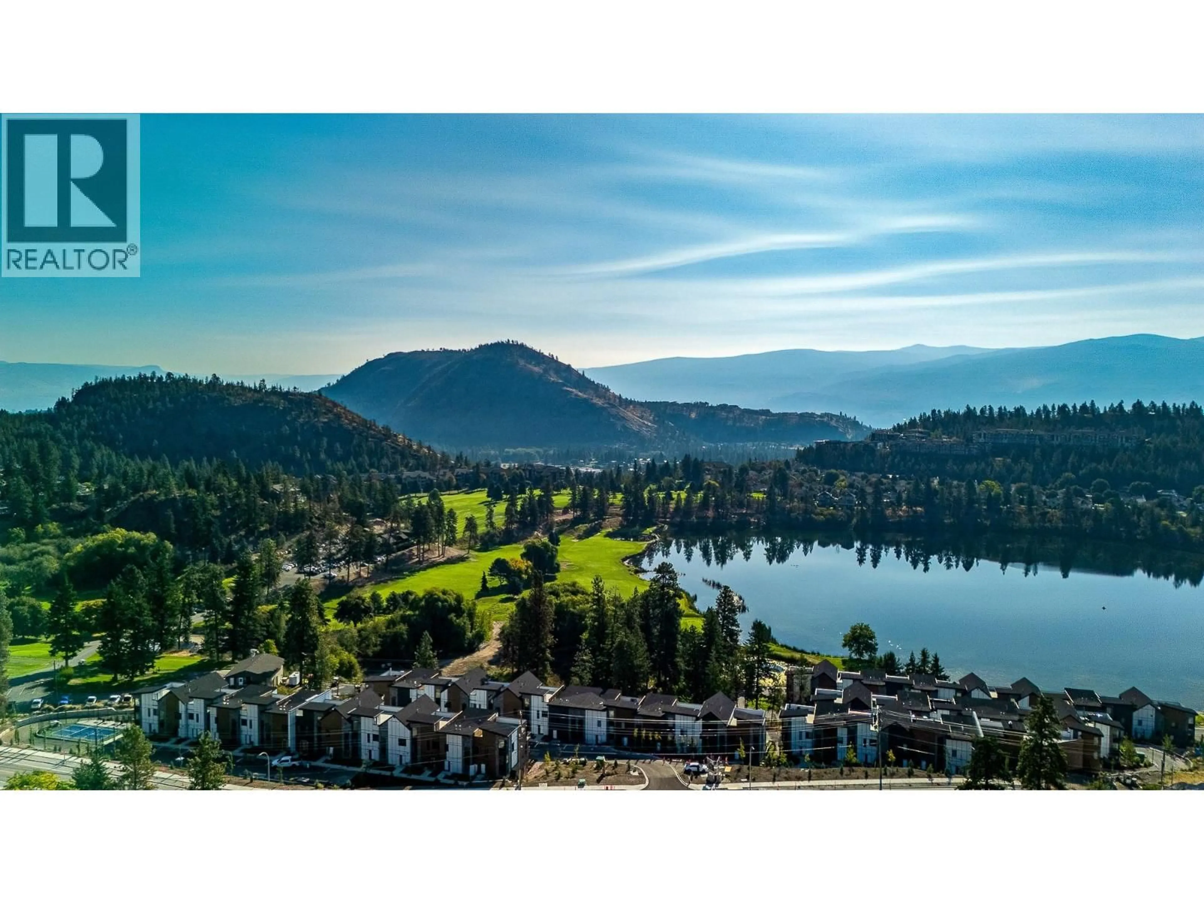 A pic from outside/outdoor area/front of a property/back of a property/a pic from drone, water/lake/river/ocean view for 502 - 2735 SHANNON LAKE ROAD, West Kelowna British Columbia V4T1V6