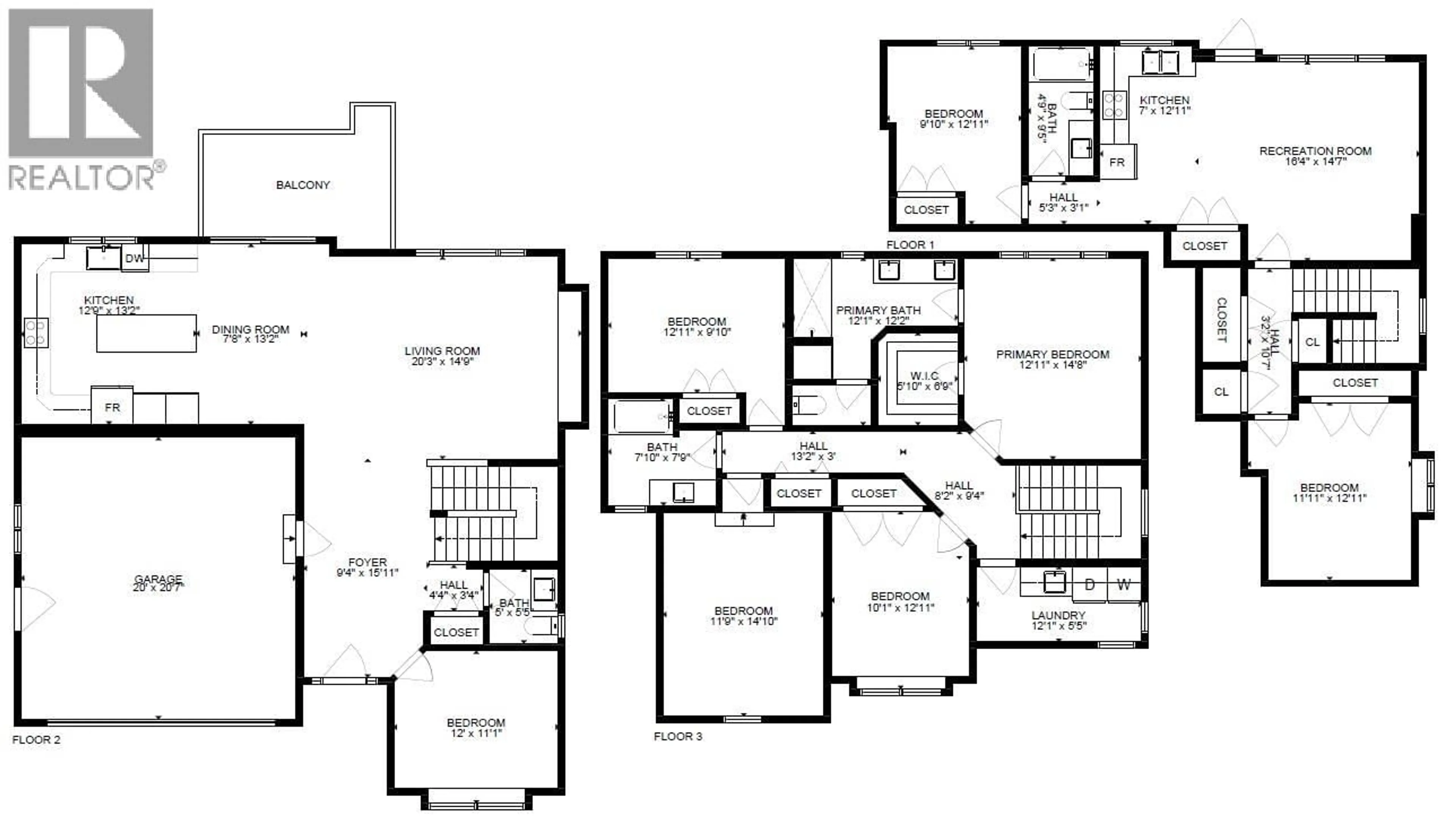 Floor plan for 1553 EMERALD DRIVE, Kamloops British Columbia V2E0C4