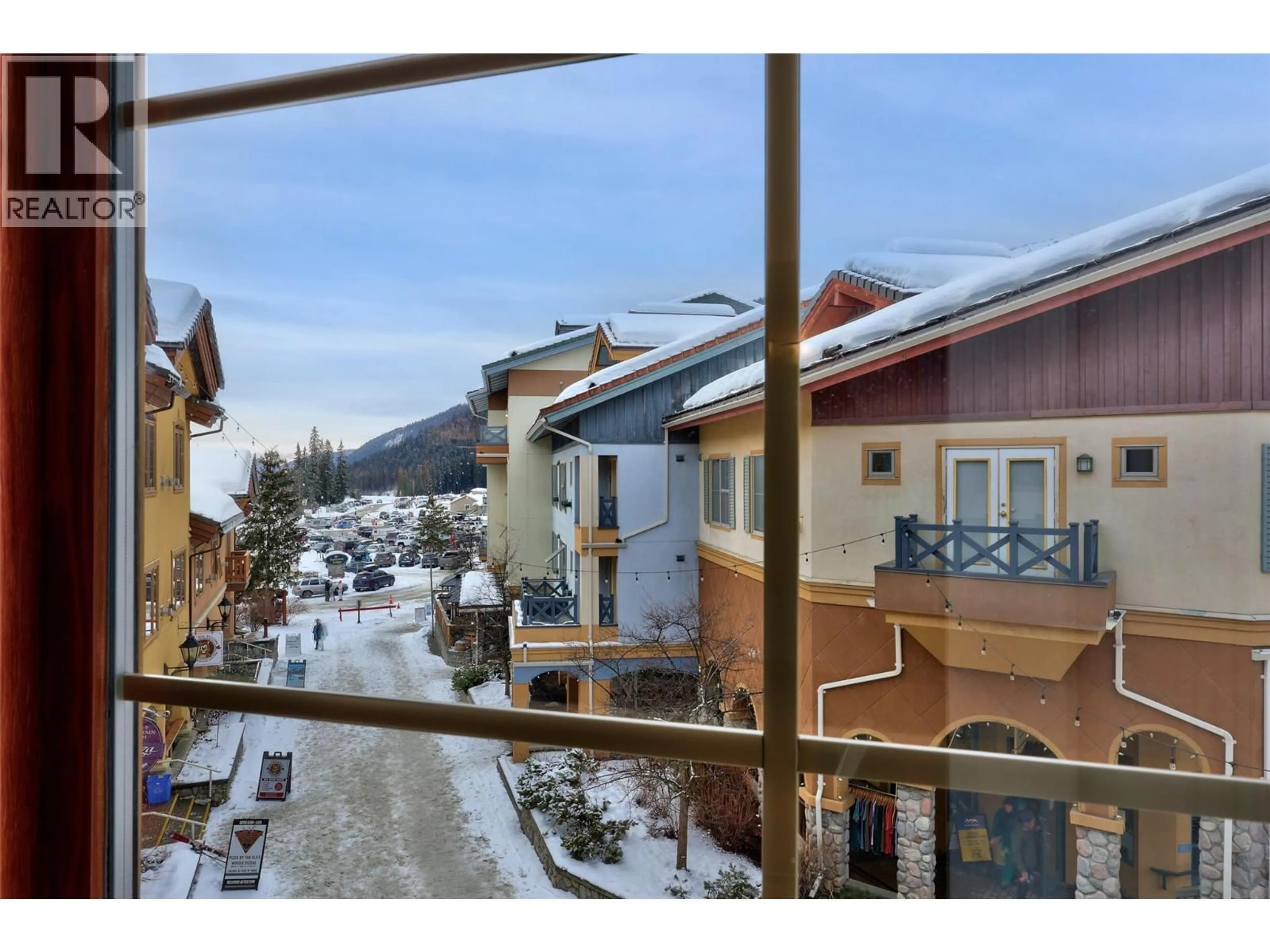 Balcony in the apartment, mountain view for 319 - 3170 CREEKSIDE WAY, Sun Peaks British Columbia V0E5N0