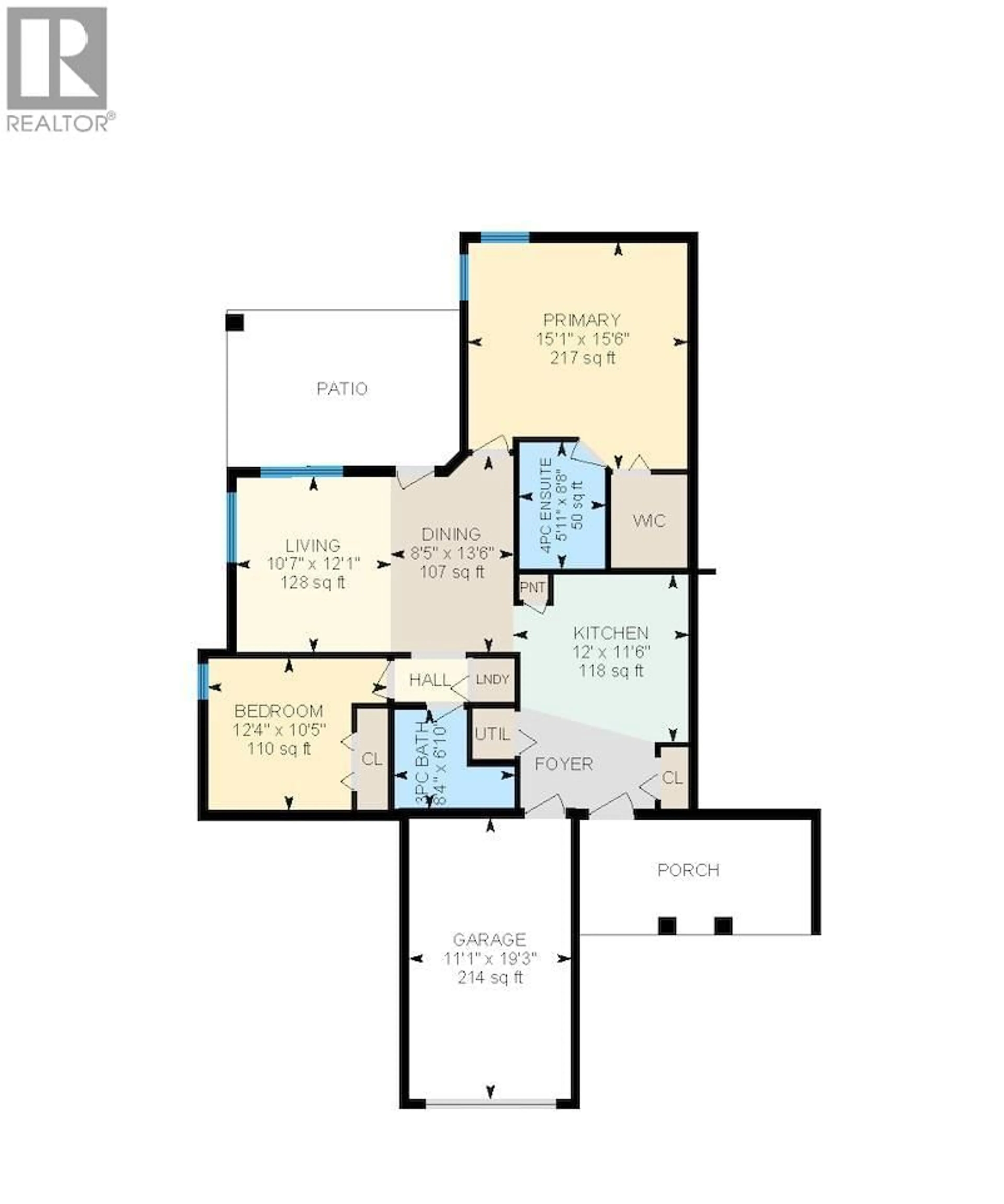 Floor plan for 601 - 3350 WOODSDALE ROAD, Lake Country British Columbia V4V2R7