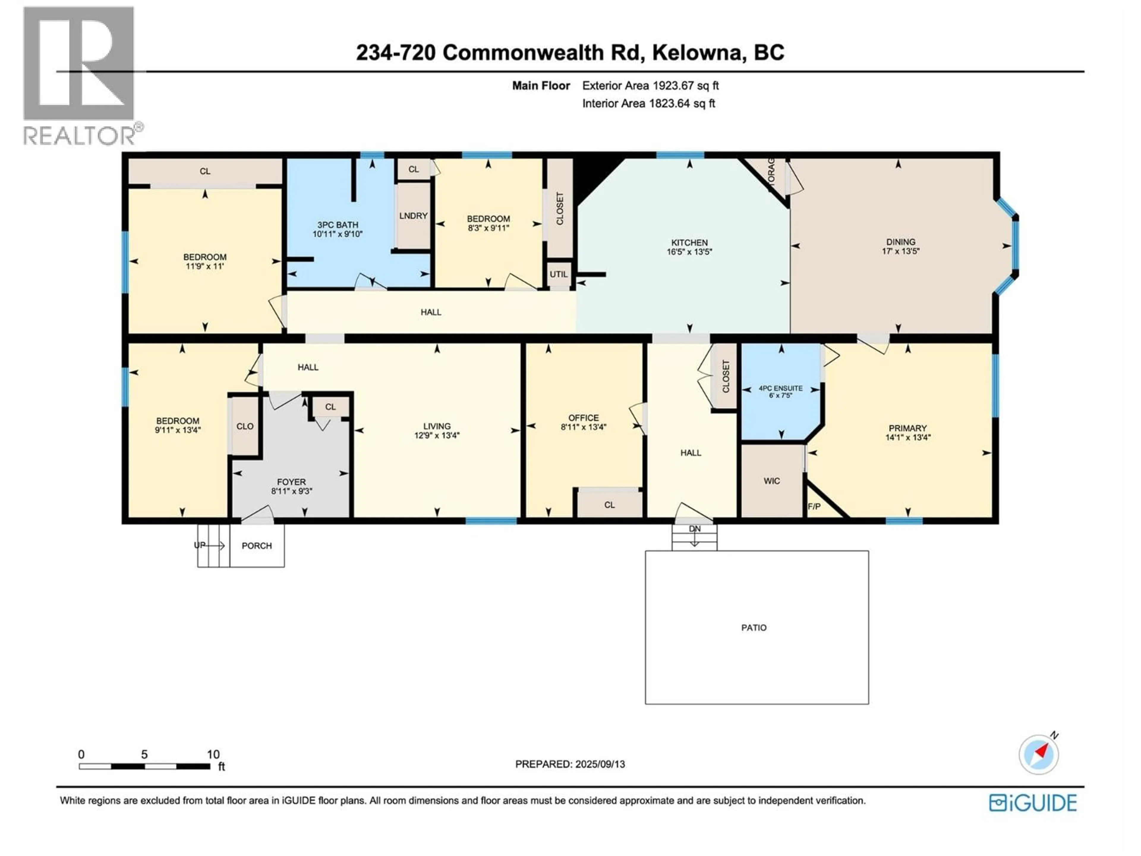Floor plan for 234 - 720 COMMONWEALTH ROAD, Kelowna British Columbia V4V1R5