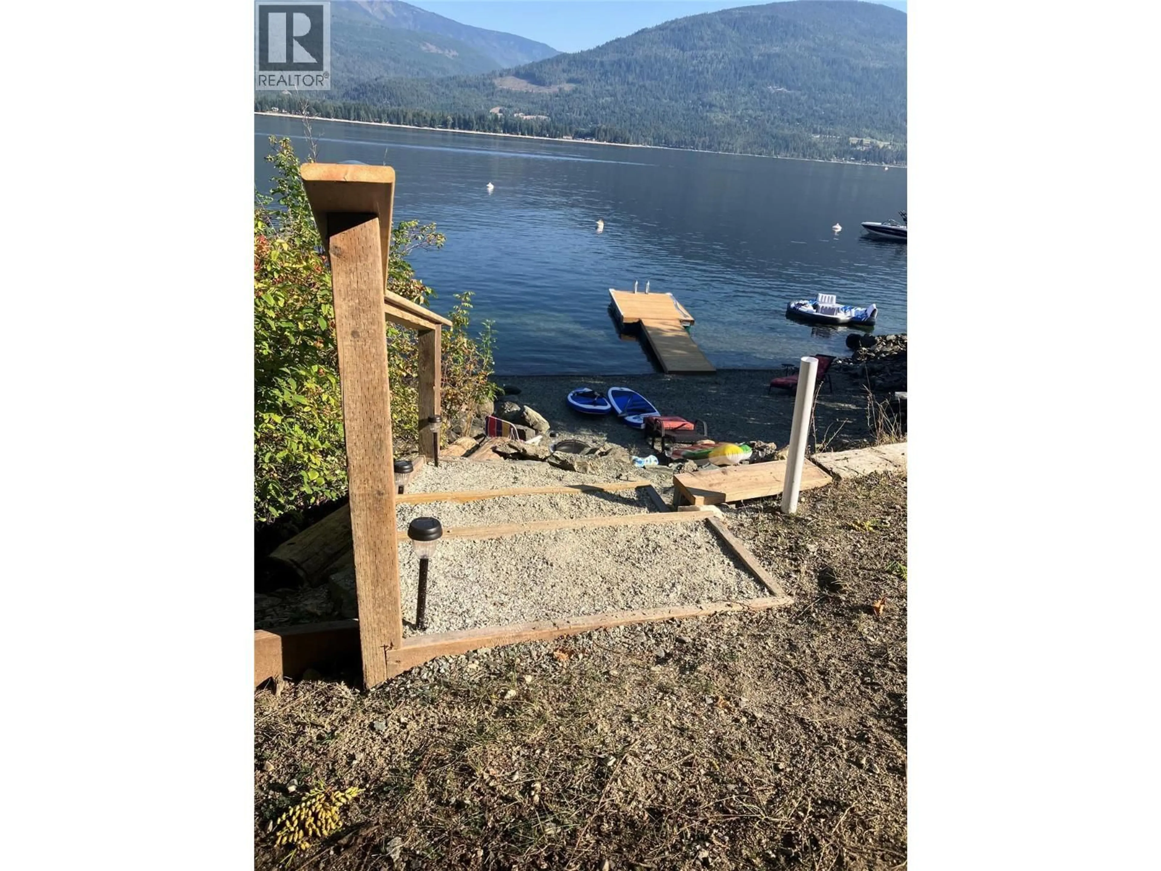 A pic from outside/outdoor area/front of a property/back of a property/a pic from drone, water/lake/river/ocean view for 4119 GALLIGAN ROAD, Eagle Bay British Columbia V0E1T0