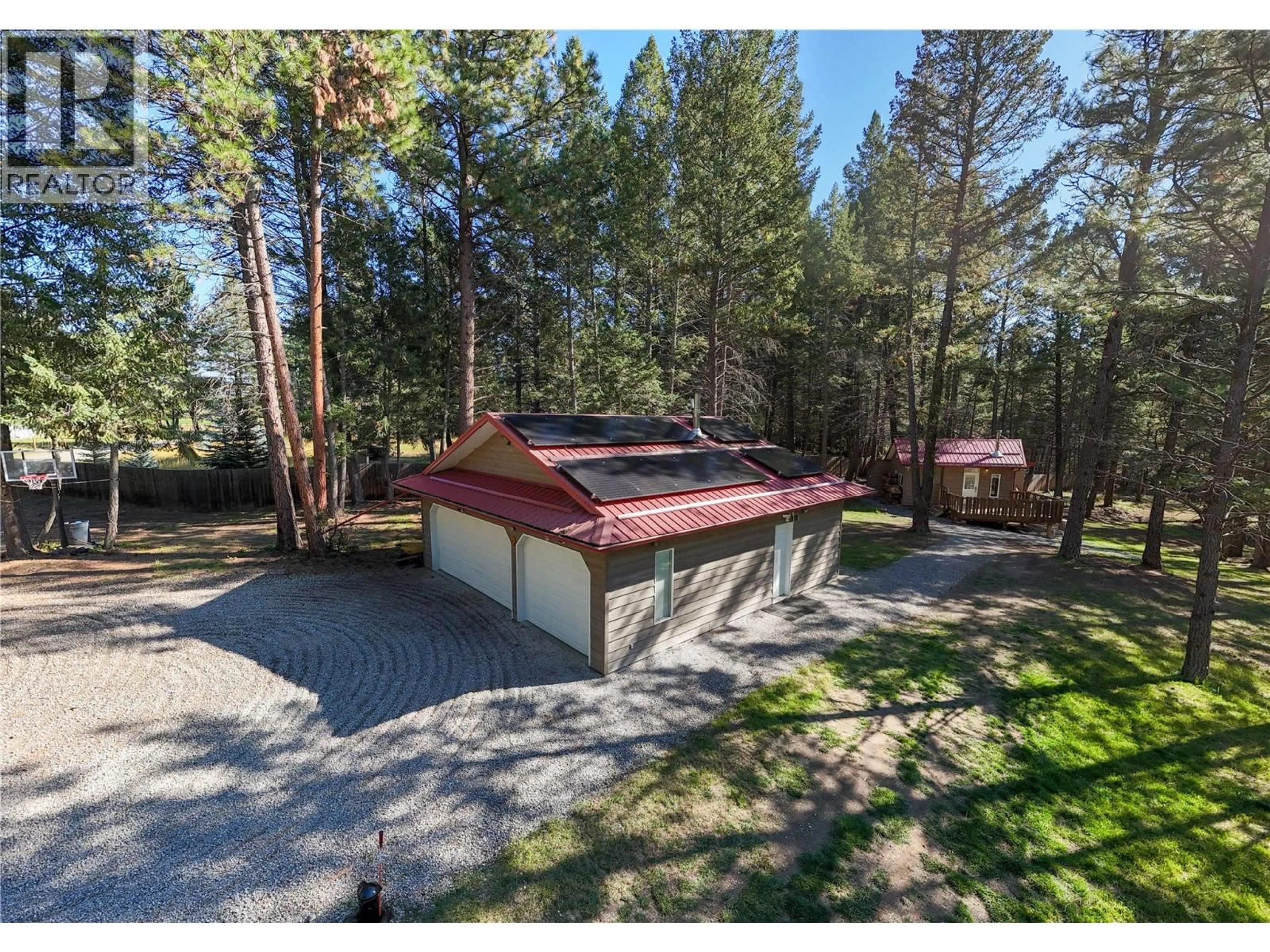 A pic from outside/outdoor area/front of a property/back of a property/a pic from drone, forest/trees view for 3306 PALMER ROAD, Baynes Lake British Columbia V0B1T4