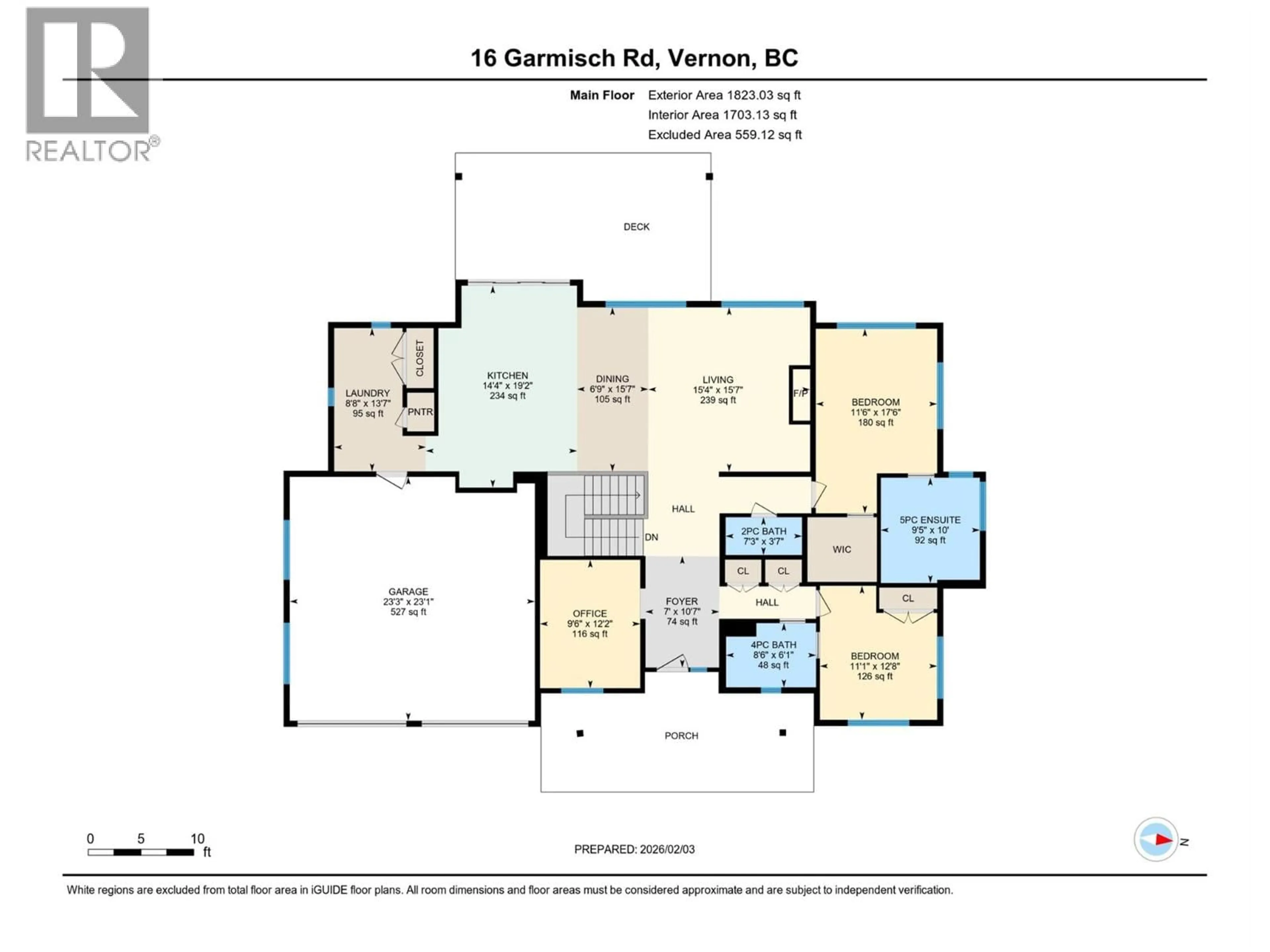 Floor plan for 16 GARMISCH ROAD, Vernon British Columbia V1H1E3