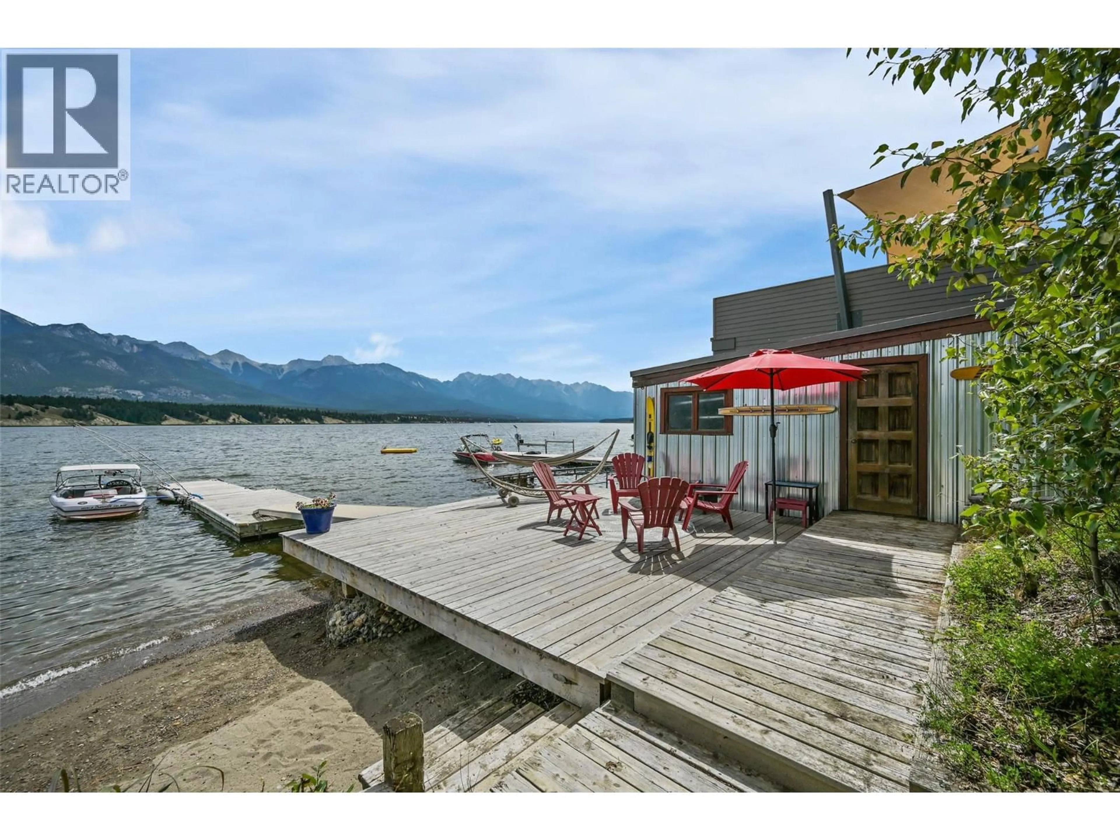 Patio, water/lake/river/ocean view for 2384 RUAULT ROAD, Invermere British Columbia V0A1K4
