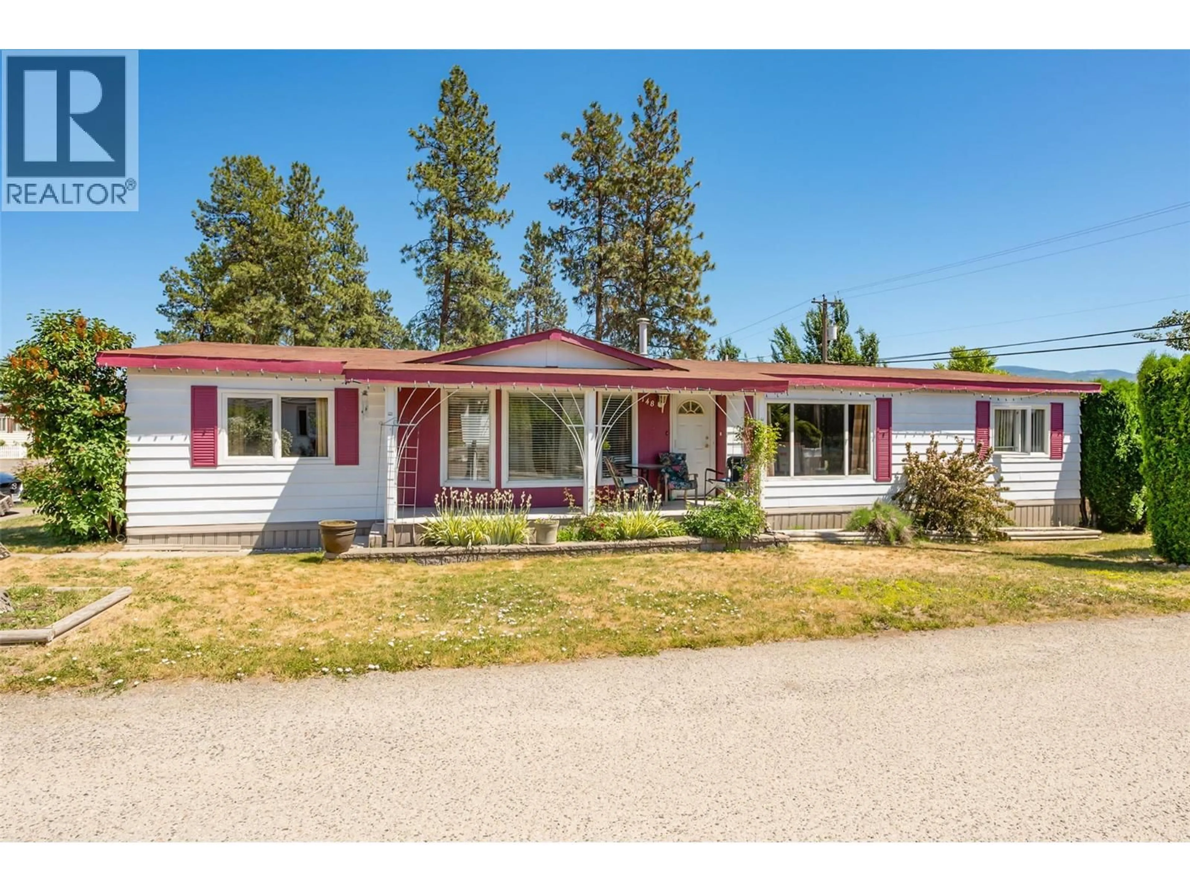 Home with vinyl exterior material, street for 148 - 1880 OLD BOUCHERIE ROAD, West Kelowna British Columbia V4T1Z3