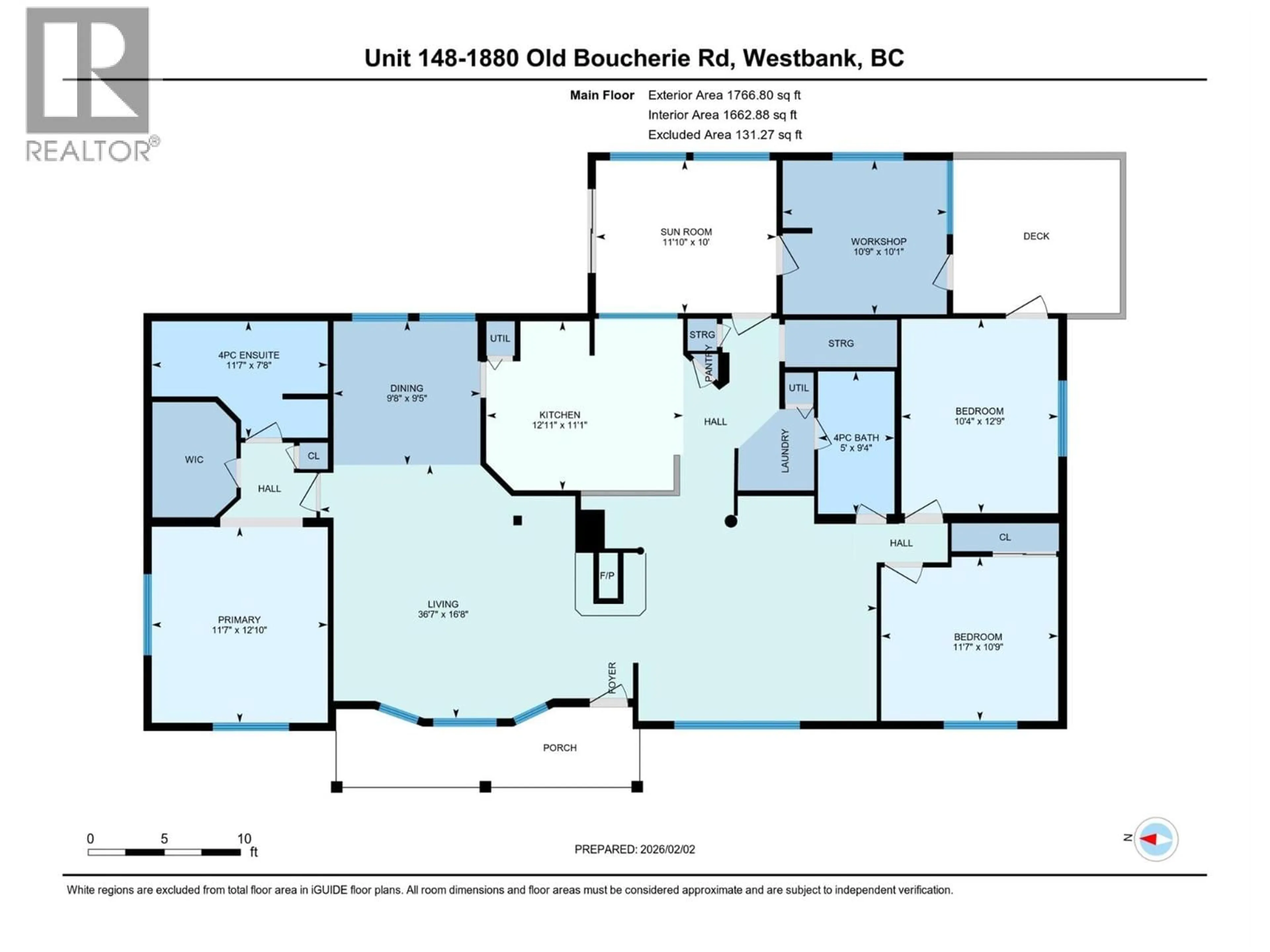 Floor plan for 148 - 1880 OLD BOUCHERIE ROAD, West Kelowna British Columbia V4T1Z3