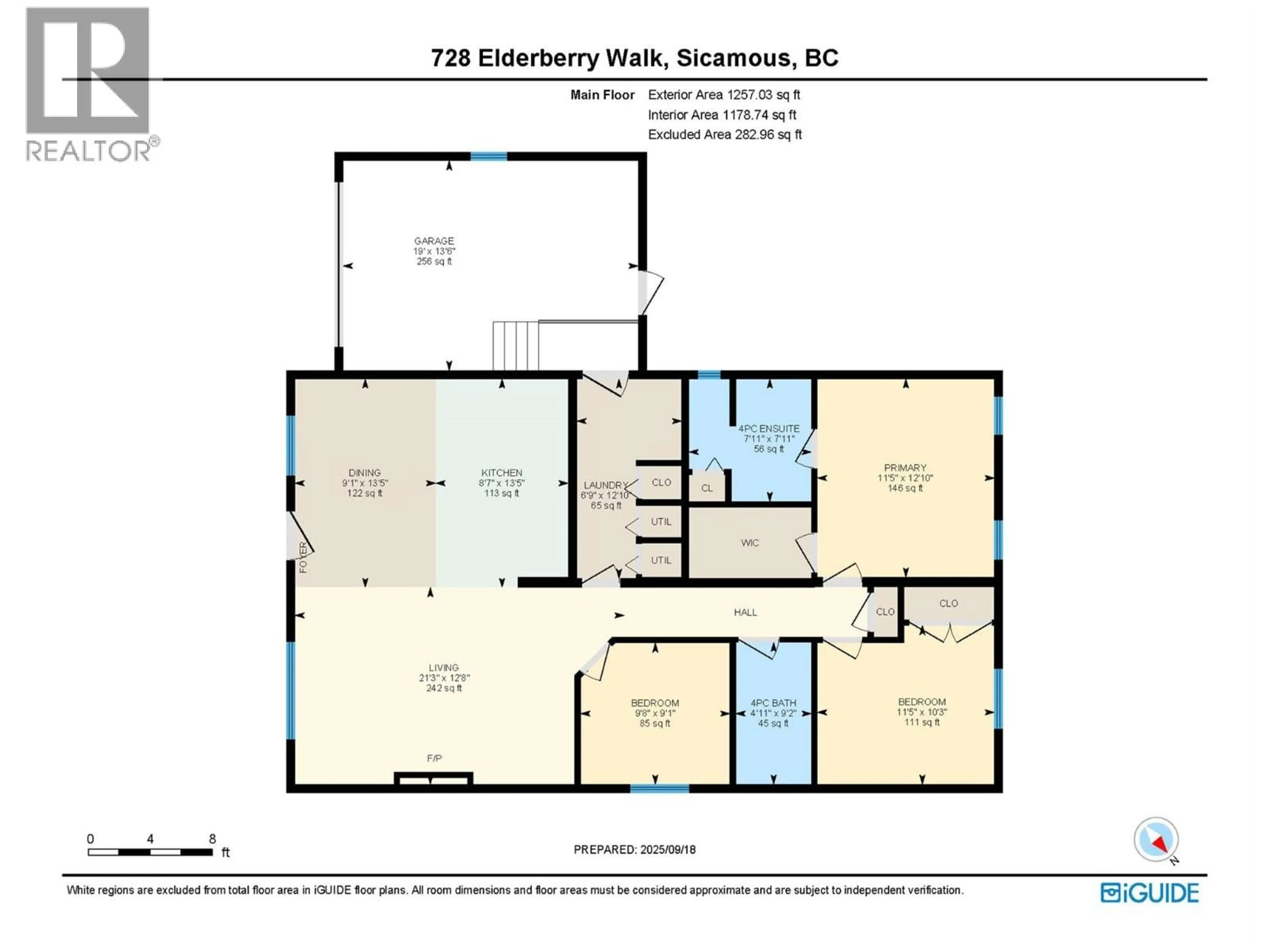 Floor plan for 728 ELDERBERRY WALK, Sicamous British Columbia V0E2V0