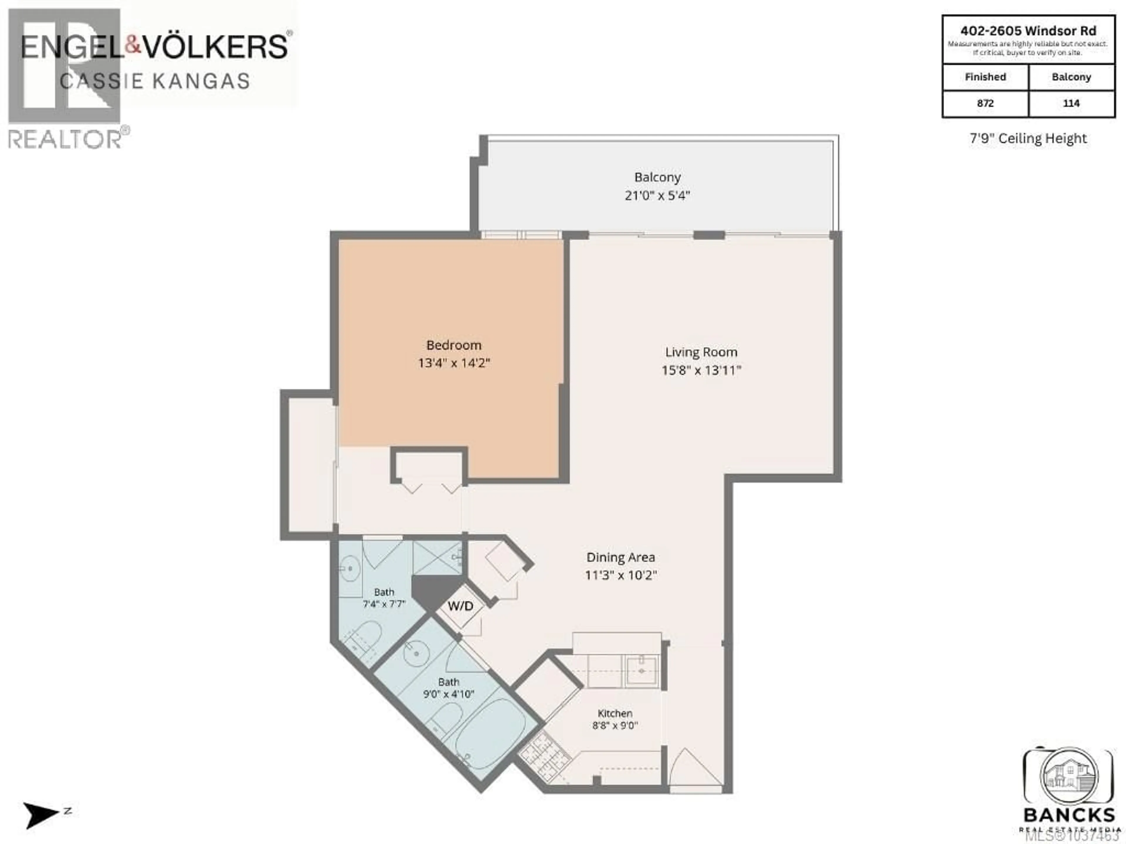 Floor plan for 402 - 2605 WINDSOR ROAD, Oak Bay British Columbia V8S5H9