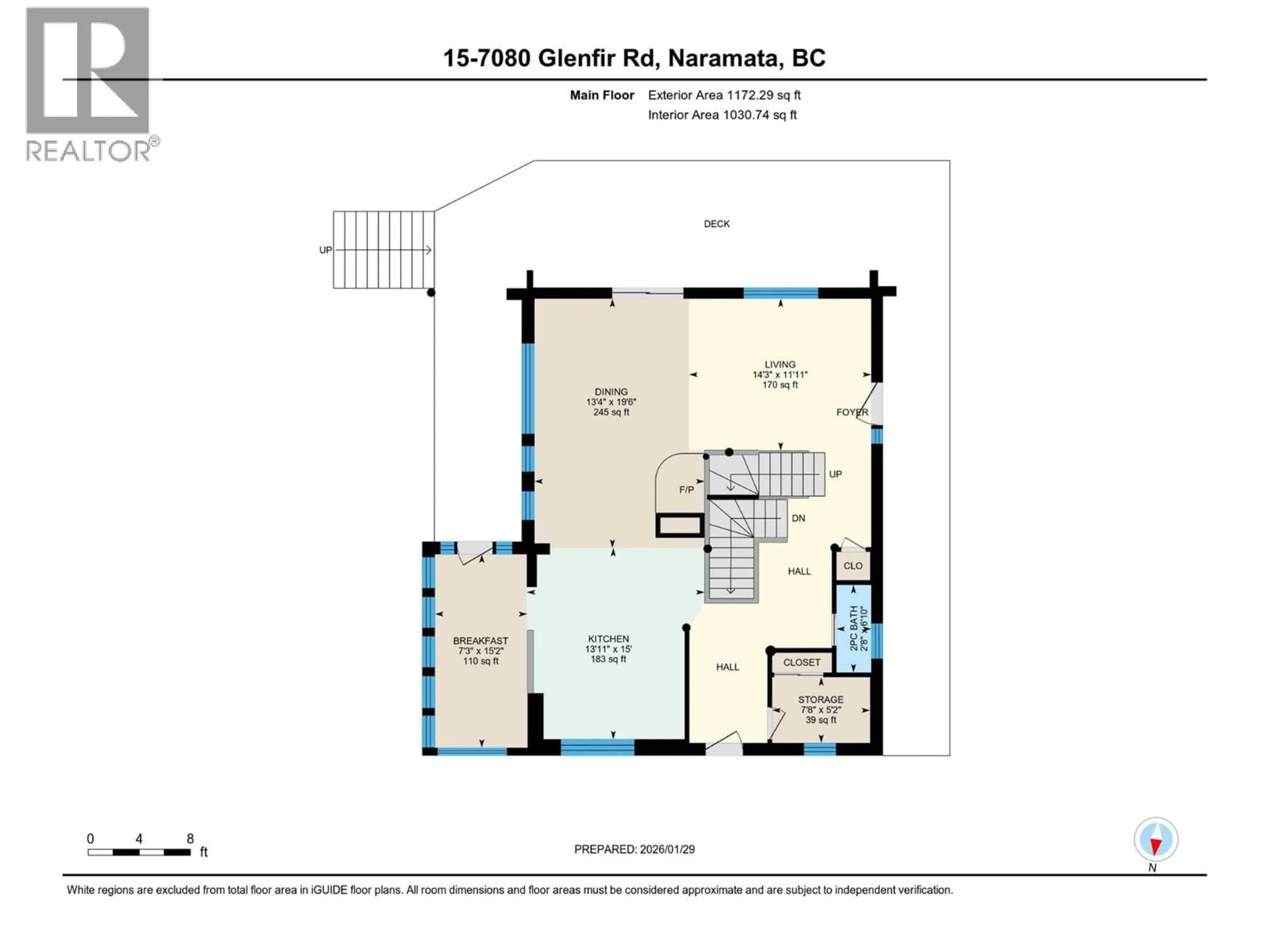 Floor plan for 15 - 7080 GLENFIR ROAD, Naramata British Columbia V0H1N1