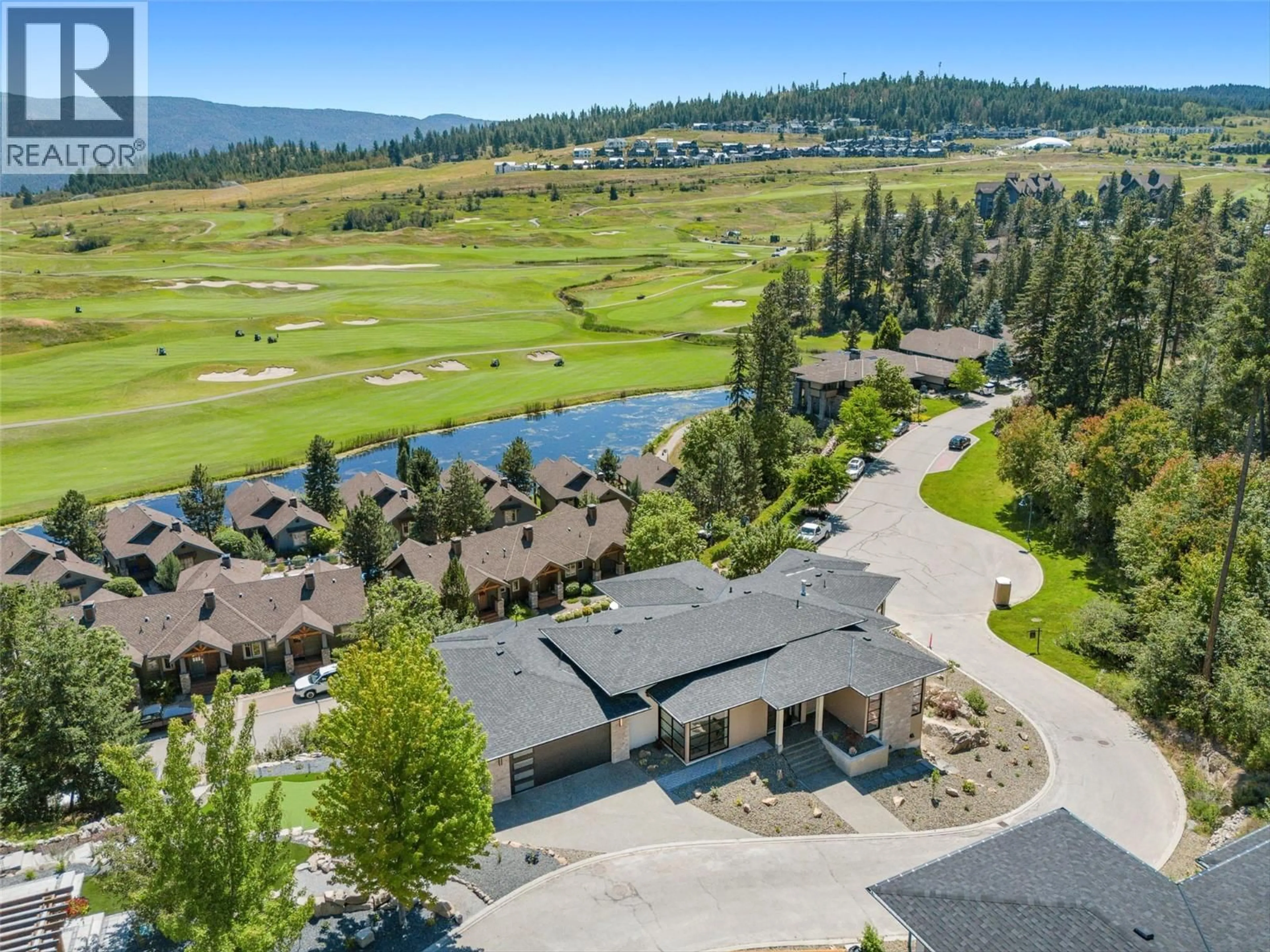 A pic from outside/outdoor area/front of a property/back of a property/a pic from drone, water/lake/river/ocean view for 4 - 271 CHICOPEE ROAD, Vernon British Columbia V1H1V7
