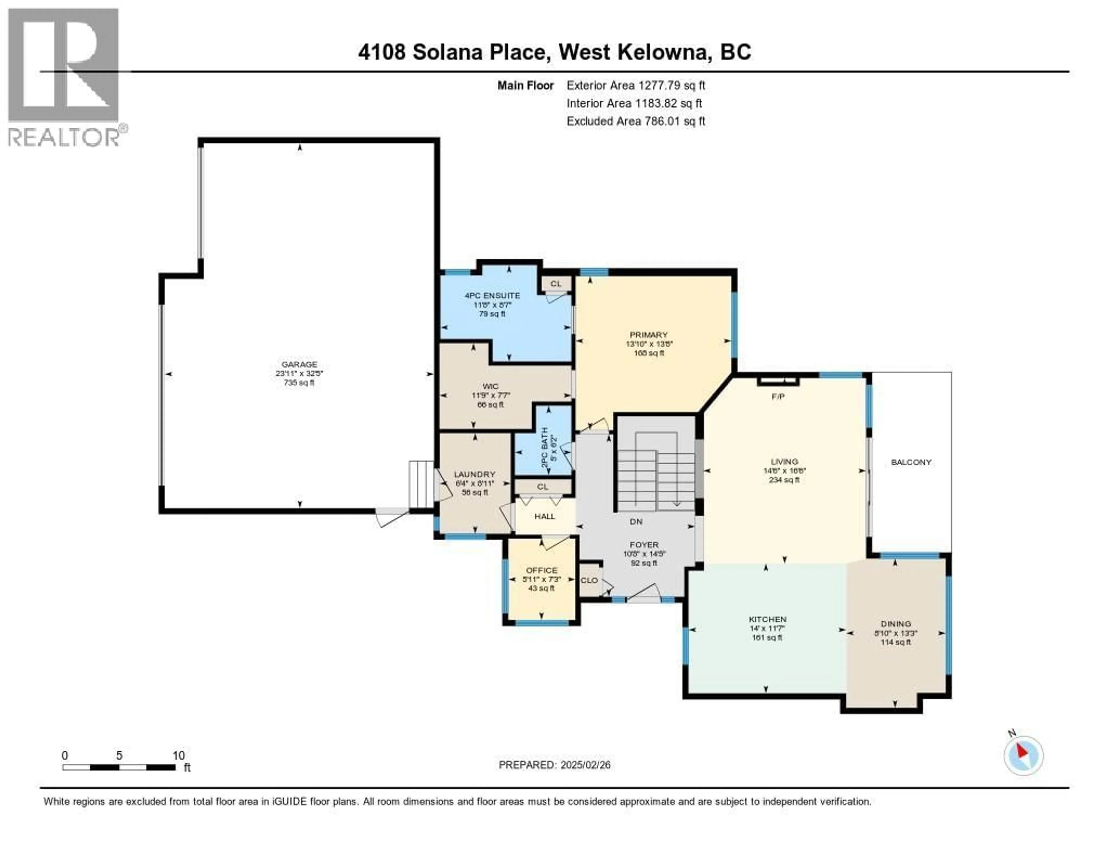 Floor plan for 4108 SOLANA PLACE, West Kelowna British Columbia V4T2Y9