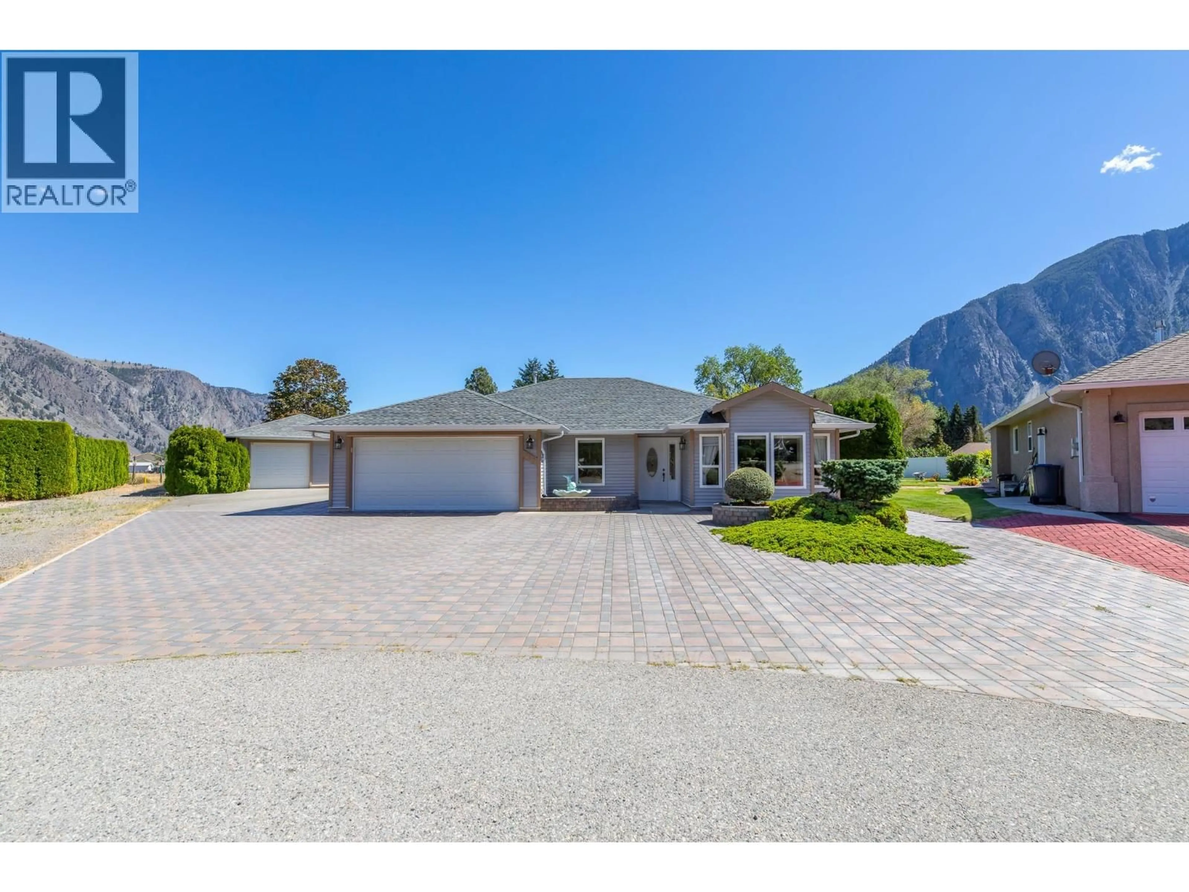 A pic from outside/outdoor area/front of a property/back of a property/a pic from drone, mountain view for 517 VANDERLINDE DRIVE, Keremeos British Columbia V0X1N2
