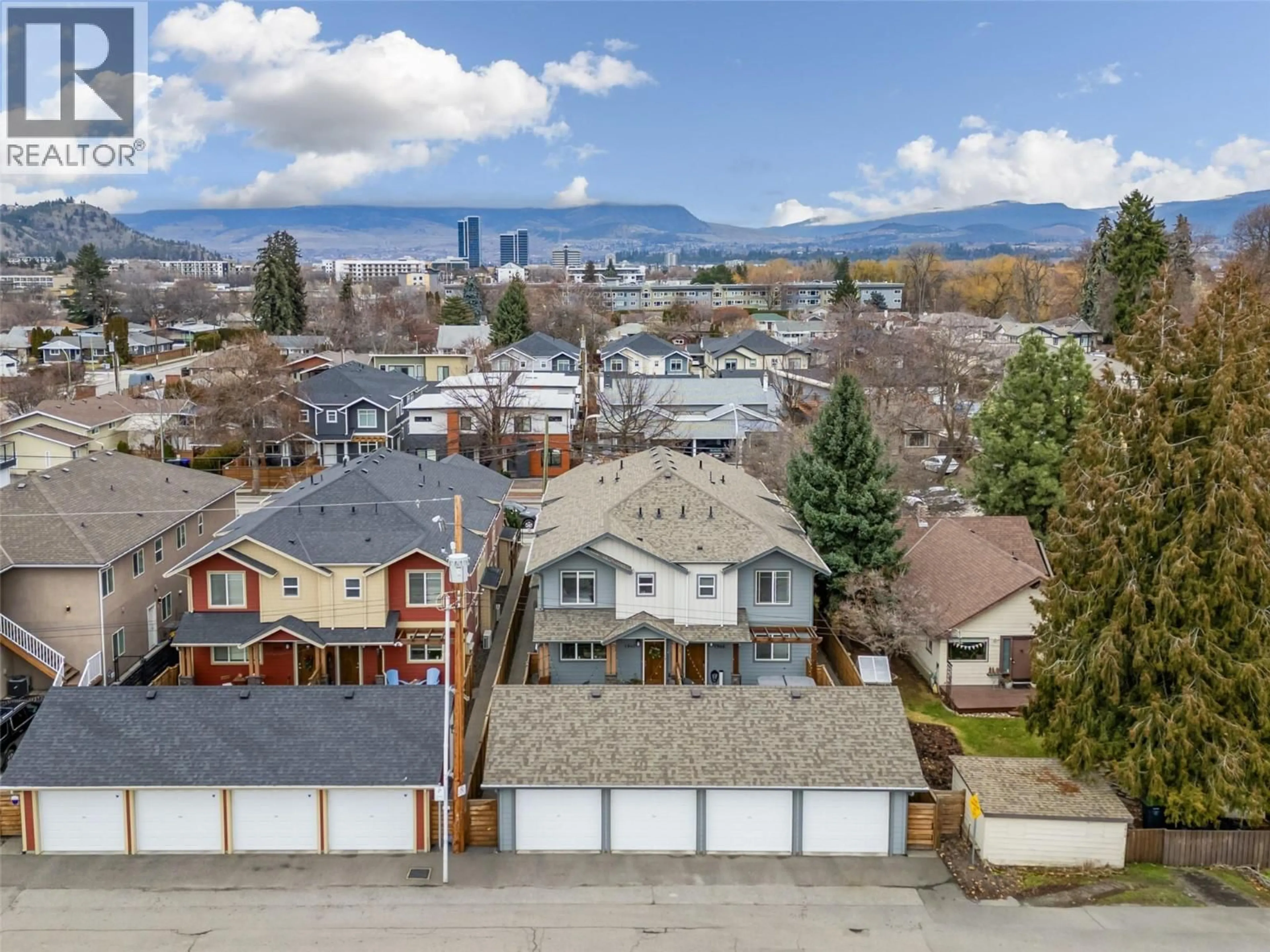 A pic from outside/outdoor area/front of a property/back of a property/a pic from drone, city buildings view from balcony for 1940 ETHEL STREET, Kelowna British Columbia V1Y2Z5