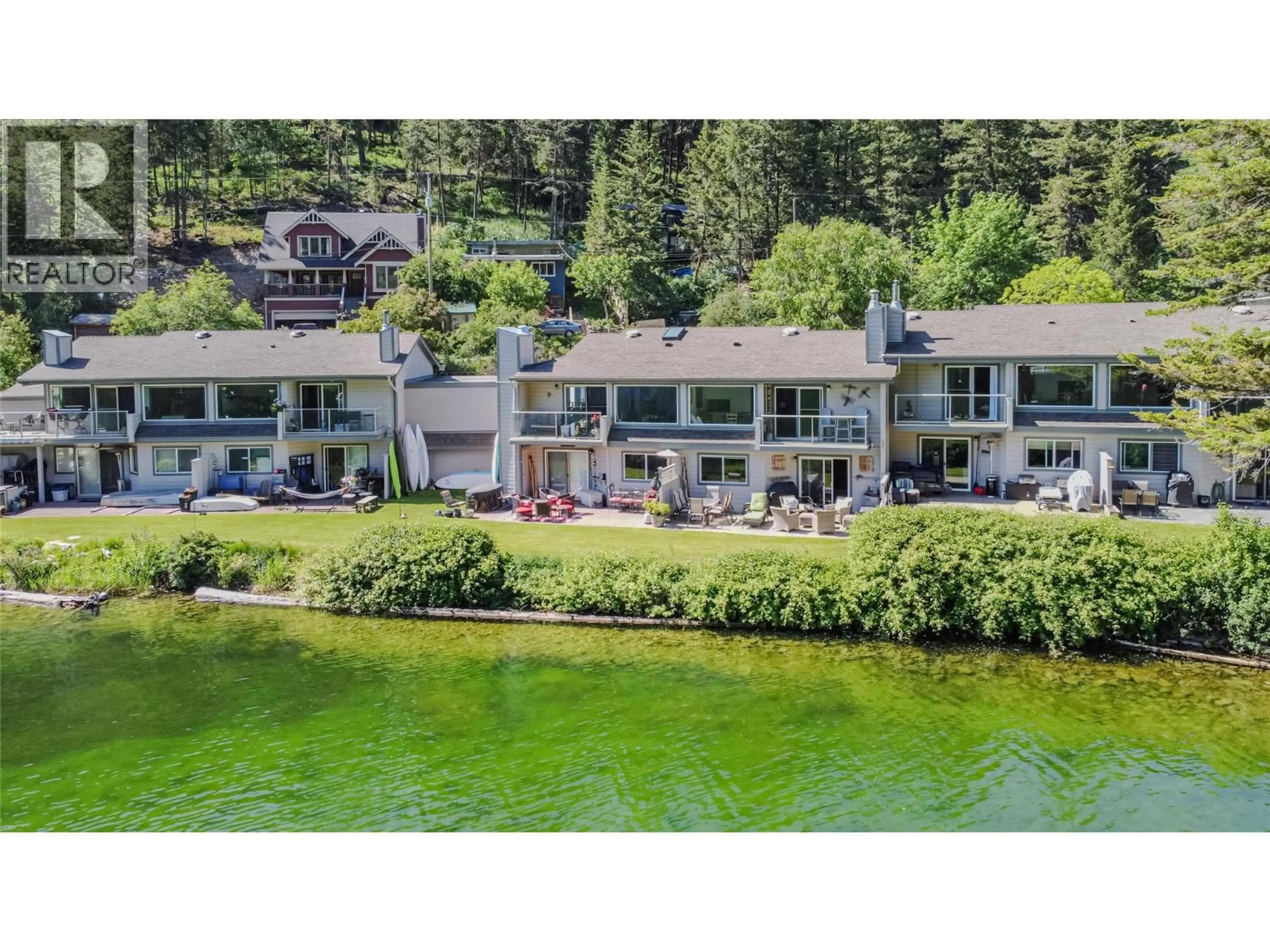 A pic from outside/outdoor area/front of a property/back of a property/a pic from drone, water/lake/river/ocean view for 4 - 1801 PAUL LAKE ROAD, Kamloops British Columbia V2H1N7