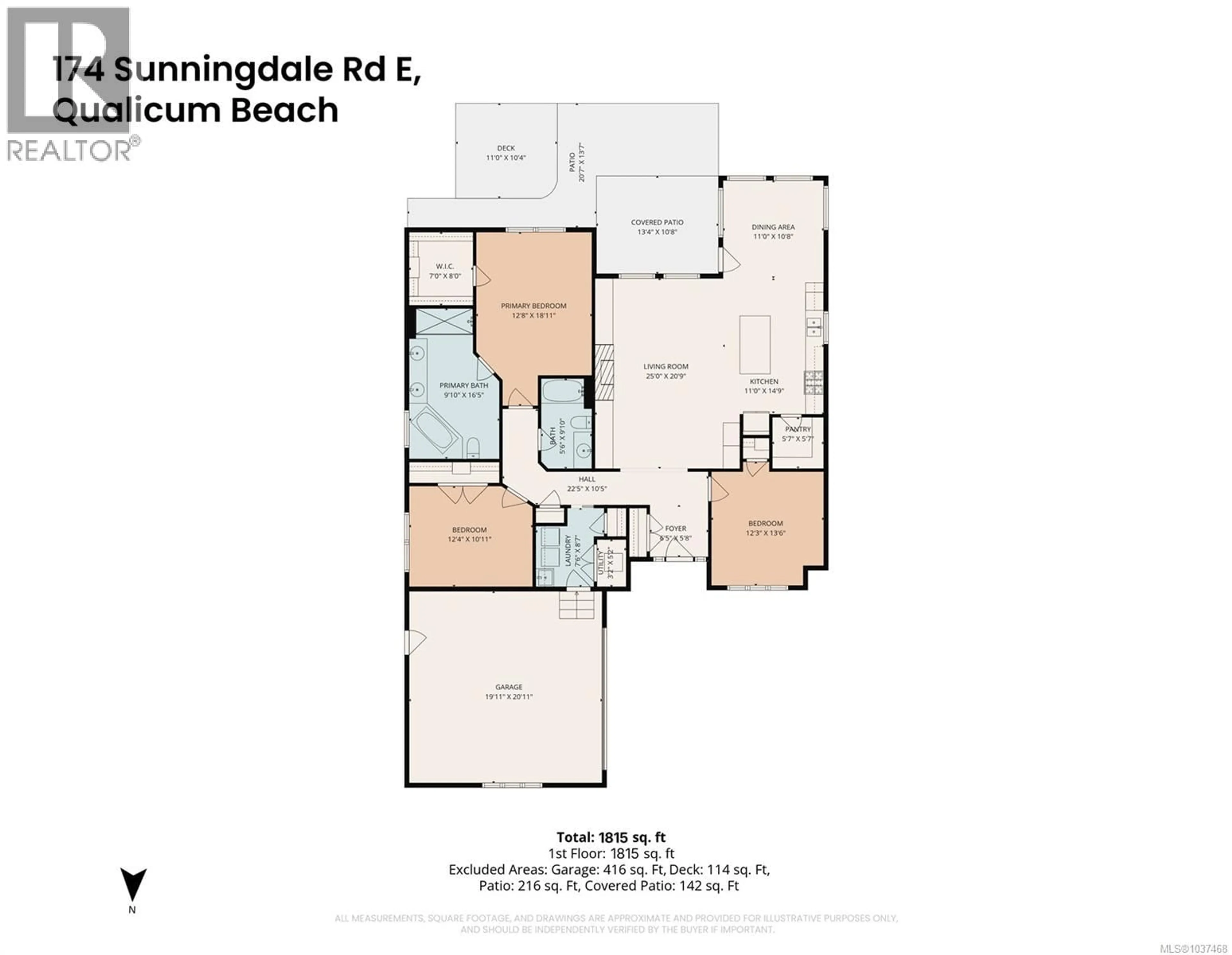 Floor plan for 174 SUNNINGDALE ROAD EAST, Qualicum Beach British Columbia V9K1L1