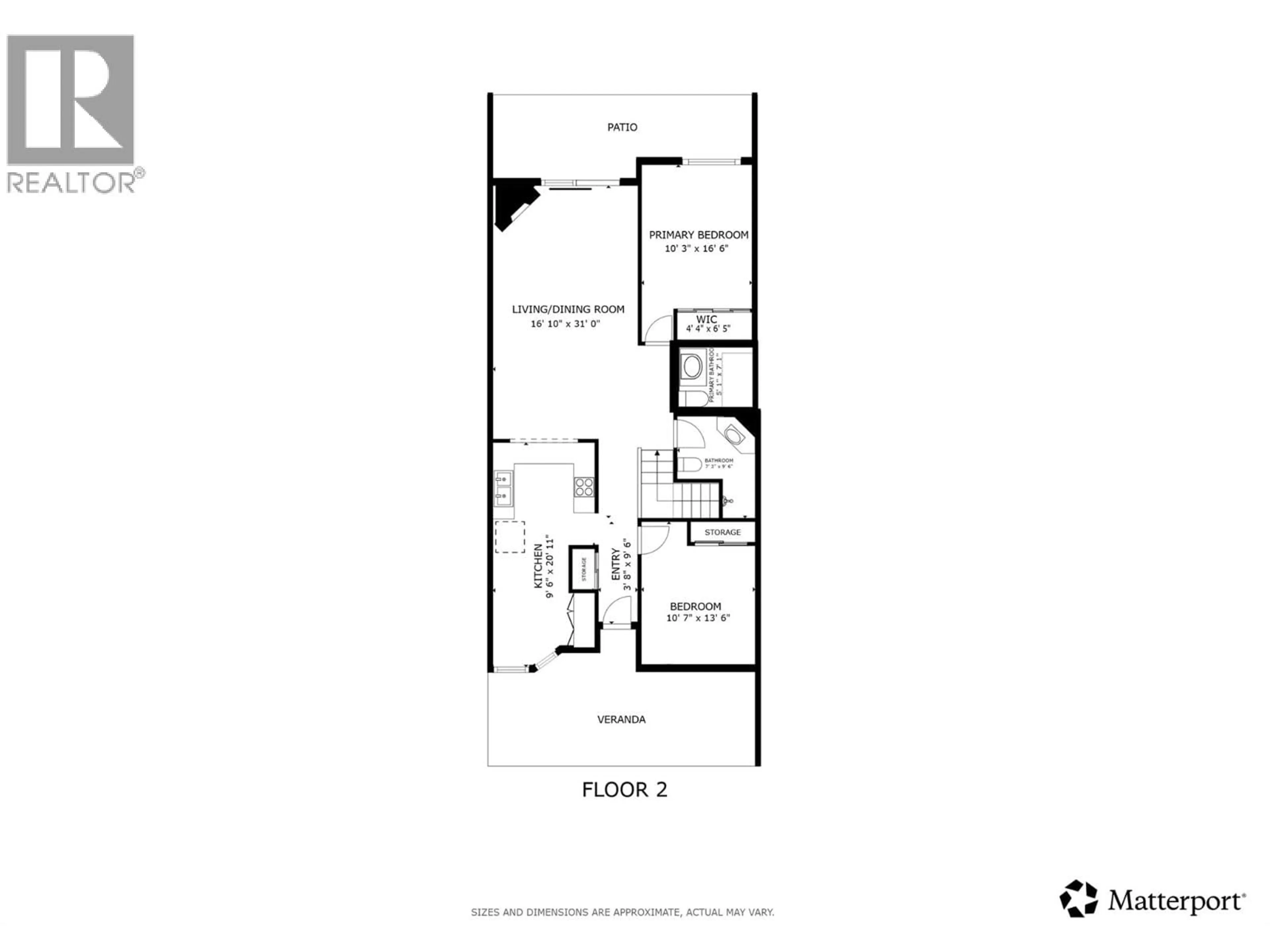 Floor plan for 115 - 1765 LECKIE ROAD, Kelowna British Columbia V1X6X5