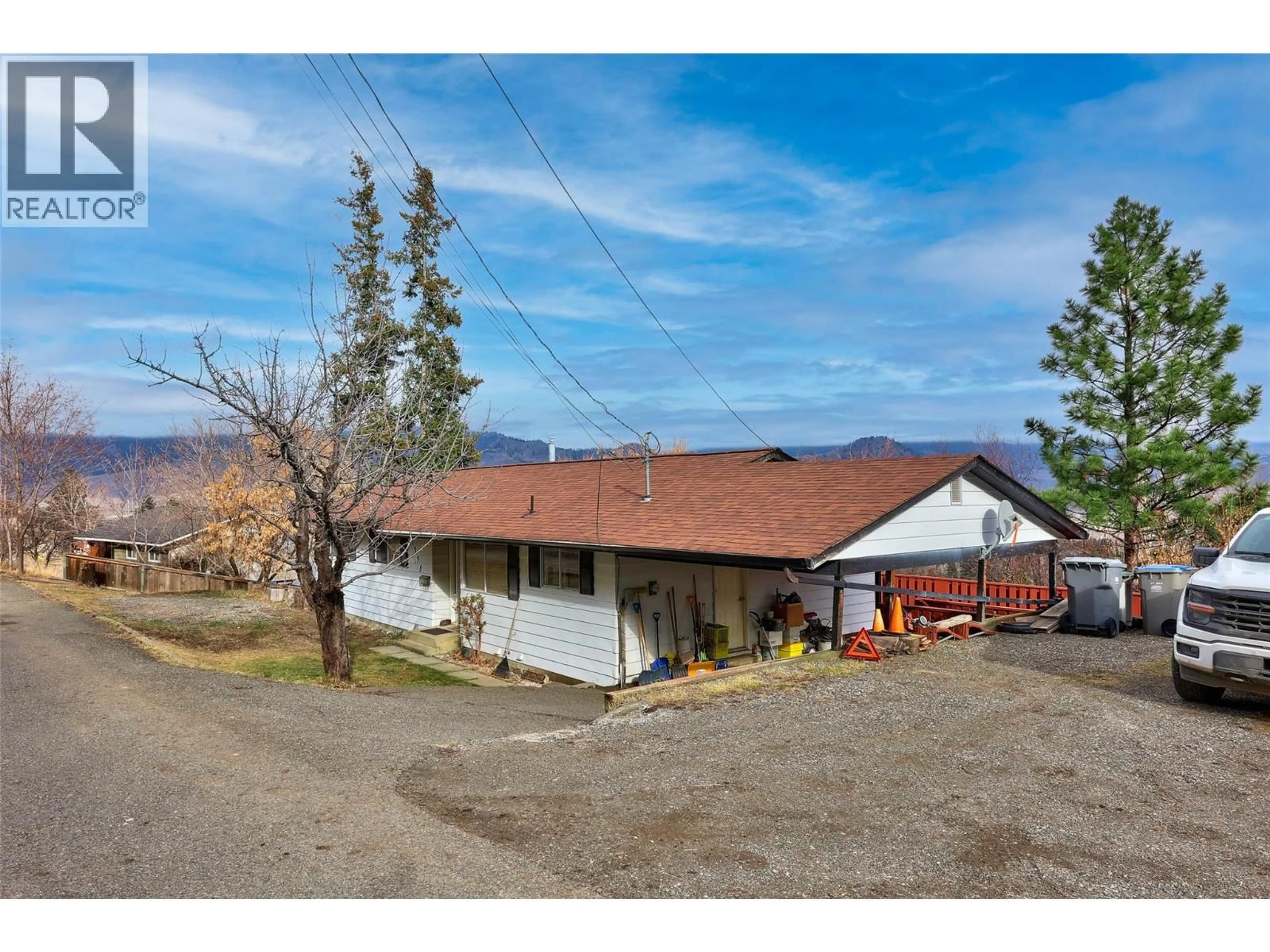 A pic from outside/outdoor area/front of a property/back of a property/a pic from drone, unknown for 1398 CRESTWOOD DRIVE, Kamloops British Columbia V2C5H2