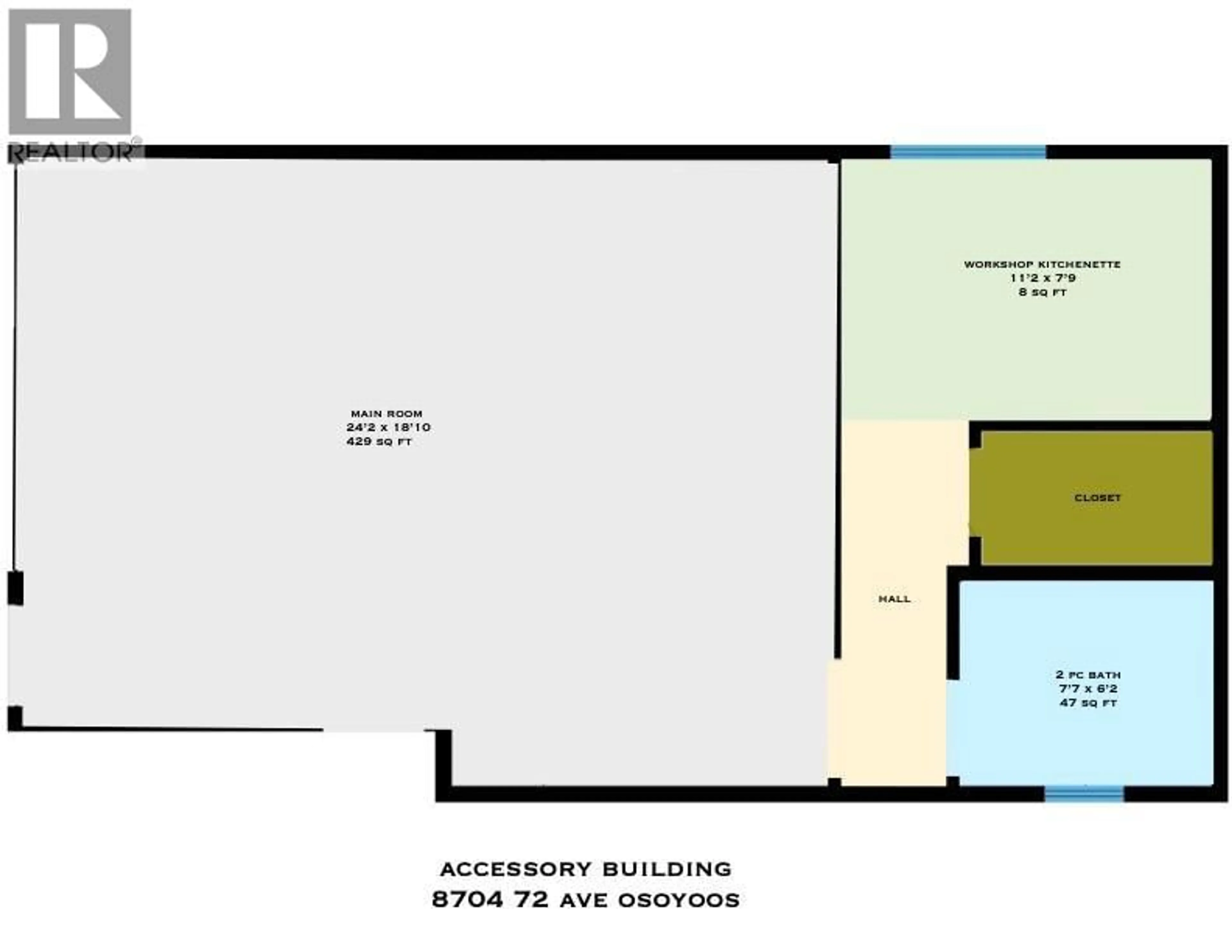 Floor plan for 8704 72ND AVENUE, Osoyoos British Columbia V0H1V0