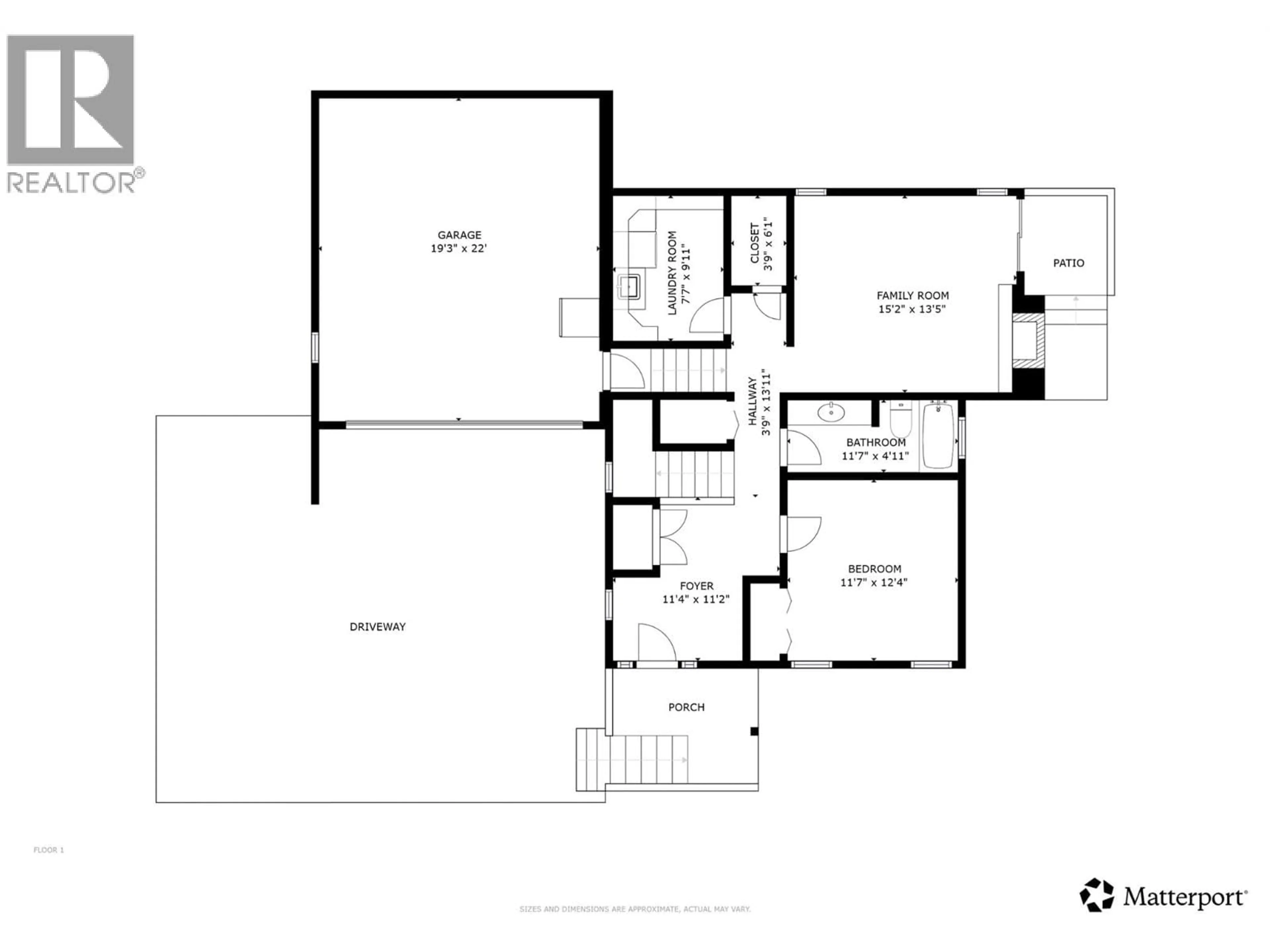 Floor plan for 442 CLIFTON ROAD NORTH, Kelowna British Columbia V1V1H1