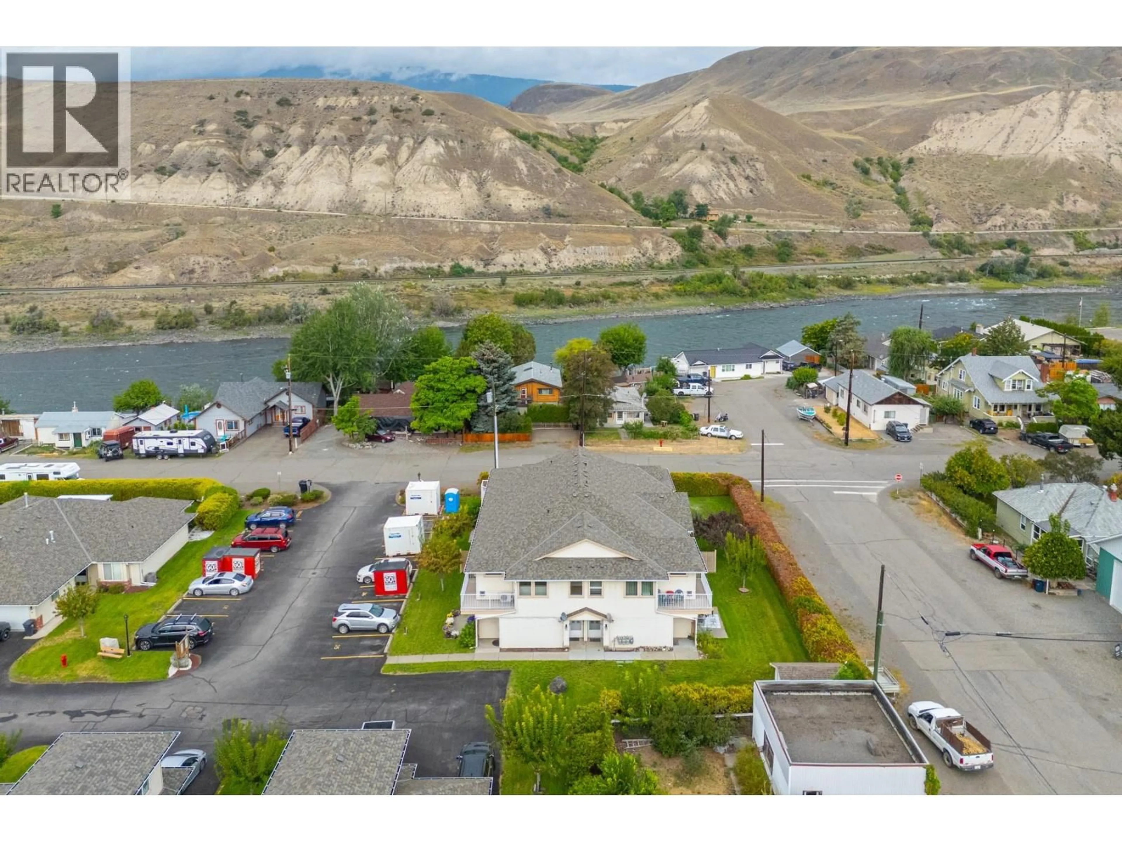 A pic from outside/outdoor area/front of a property/back of a property/a pic from drone, water/lake/river/ocean view for 35 - 807 RAILWAY AVENUE, Ashcroft British Columbia V0K1A0