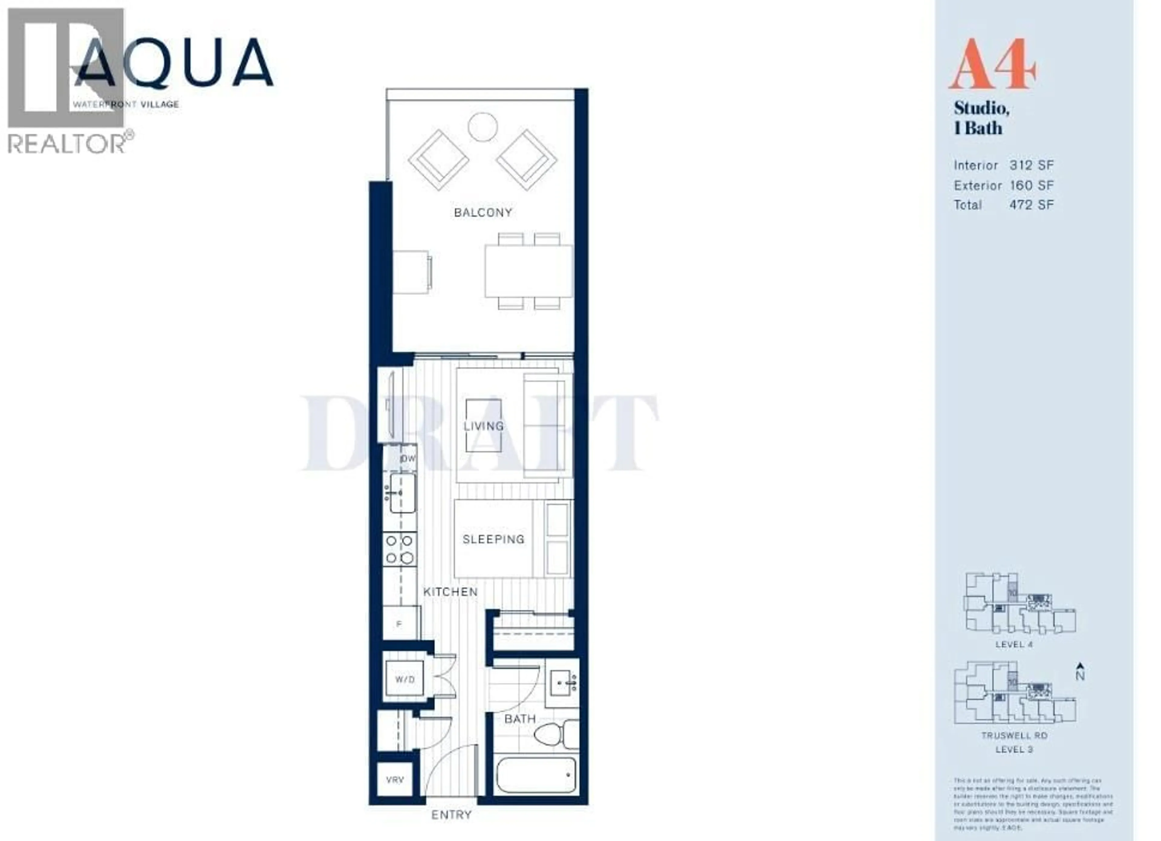 Floor plan for 410 - 3699 CAPOZZI ROAD, Kelowna British Columbia V1W0G3