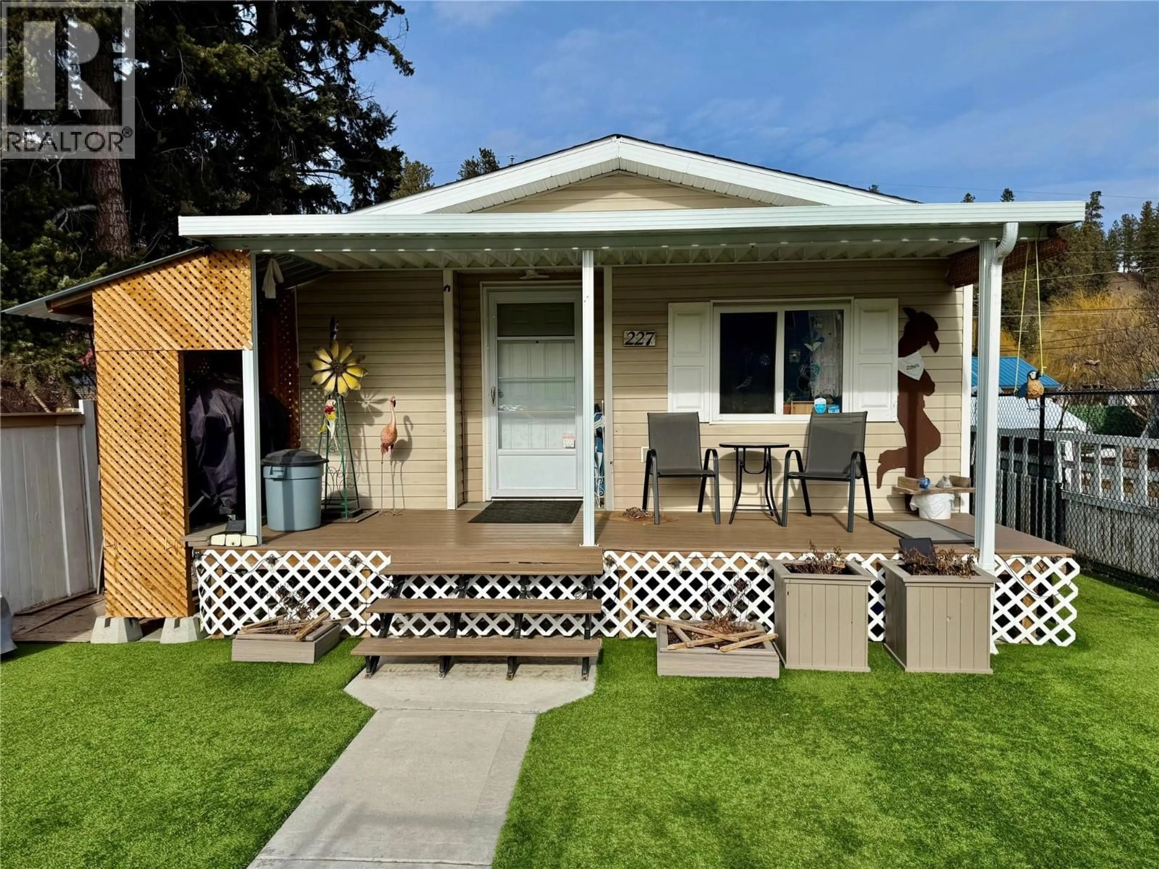 Home with vinyl exterior material, street for 227 ANGELA AVENUE, Princeton British Columbia V0X1W0
