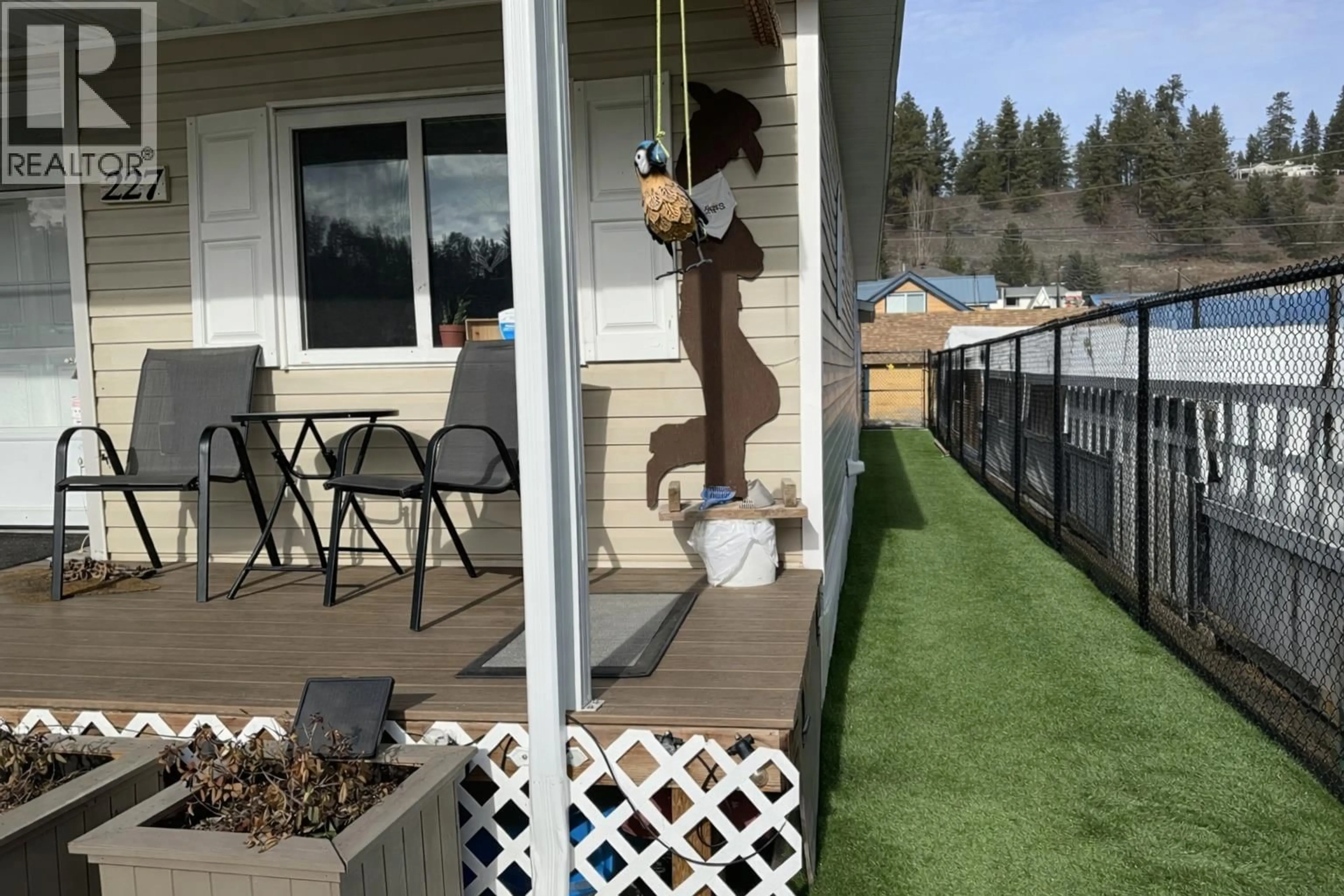 Patio, water/lake/river/ocean view for 227 ANGELA AVENUE, Princeton British Columbia V0X1W0