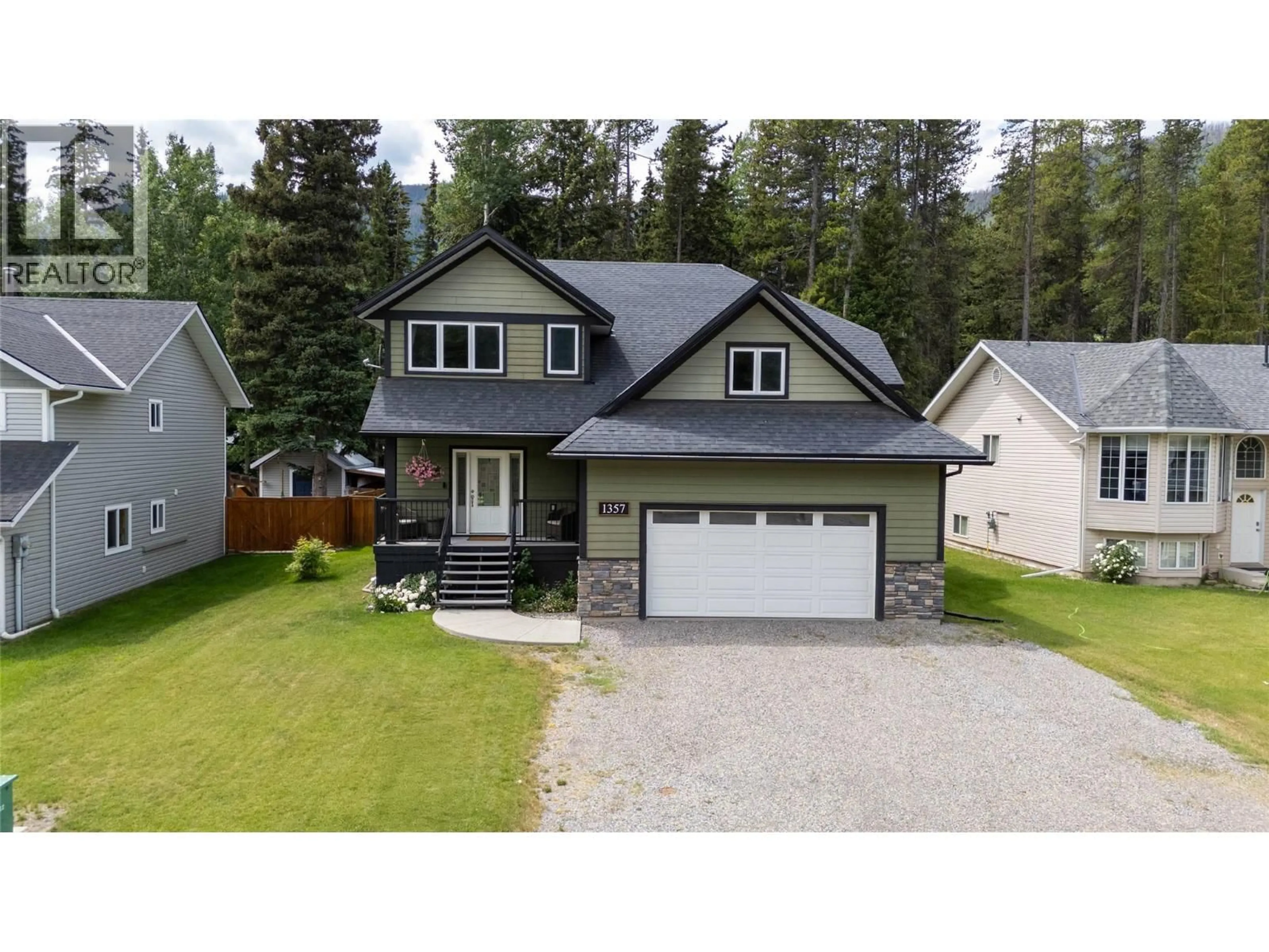 A pic from outside/outdoor area/front of a property/back of a property/a pic from drone, street for 1357 CYPRESS DRIVE, Sparwood British Columbia V0B2G2