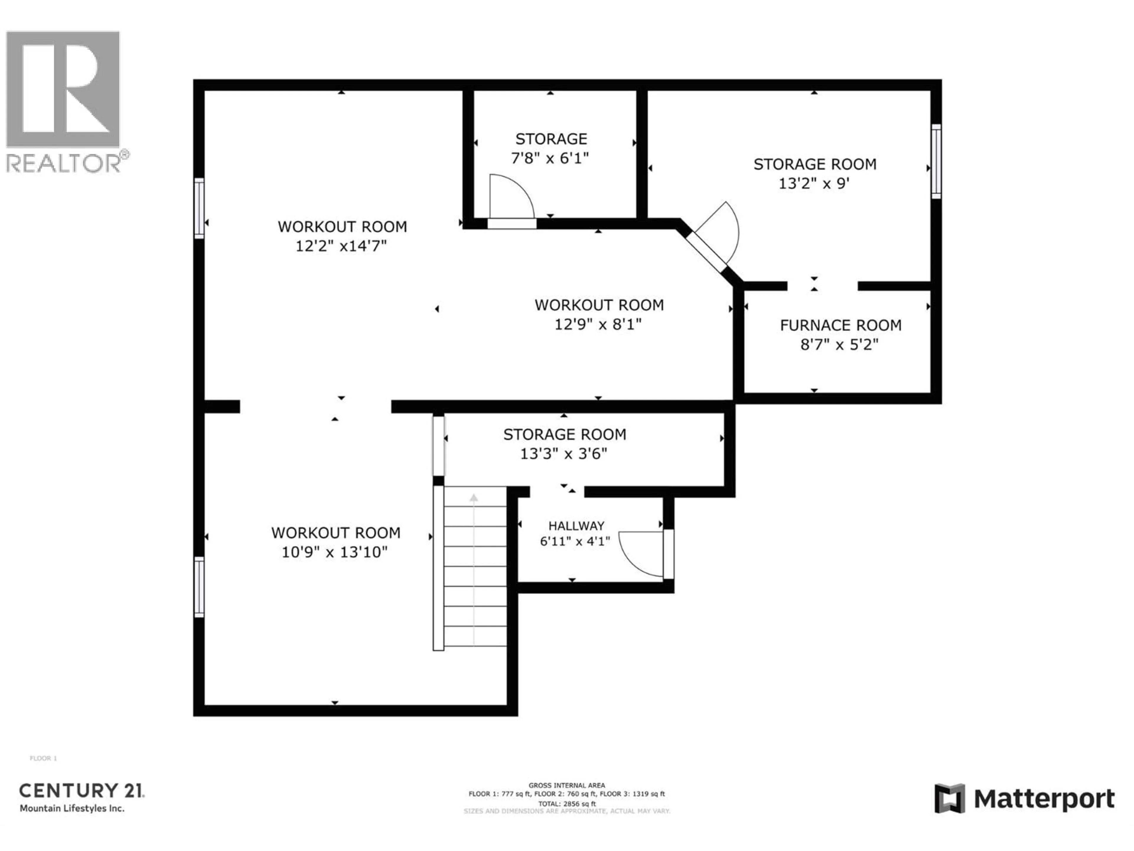 Floor plan for 1357 CYPRESS DRIVE, Sparwood British Columbia V0B2G2