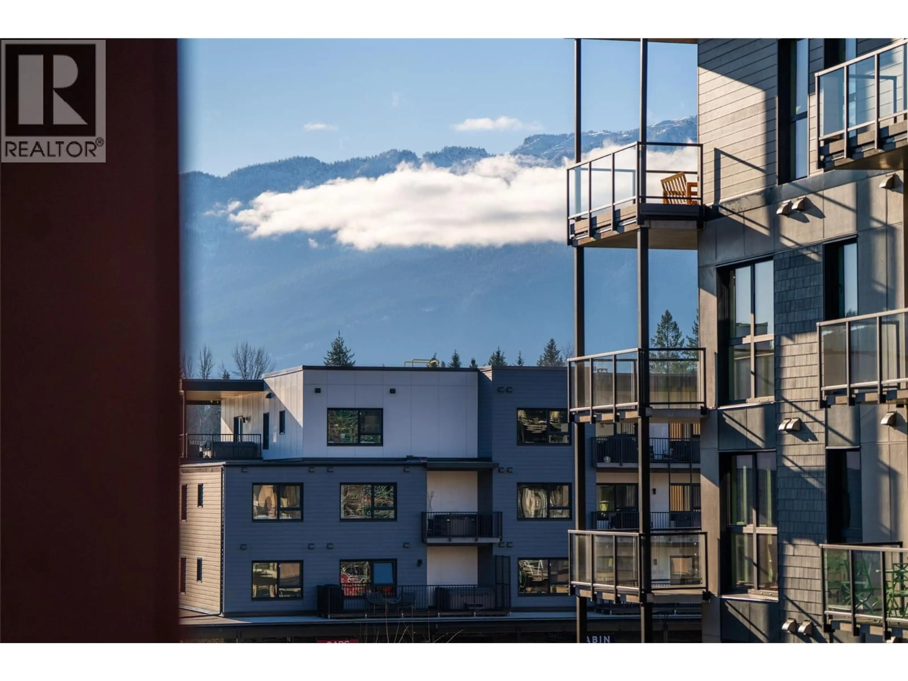 Balcony in the apartment, mountain view for 1301 - 1702 COURSIER AVENUE, Revelstoke British Columbia V0E2S3