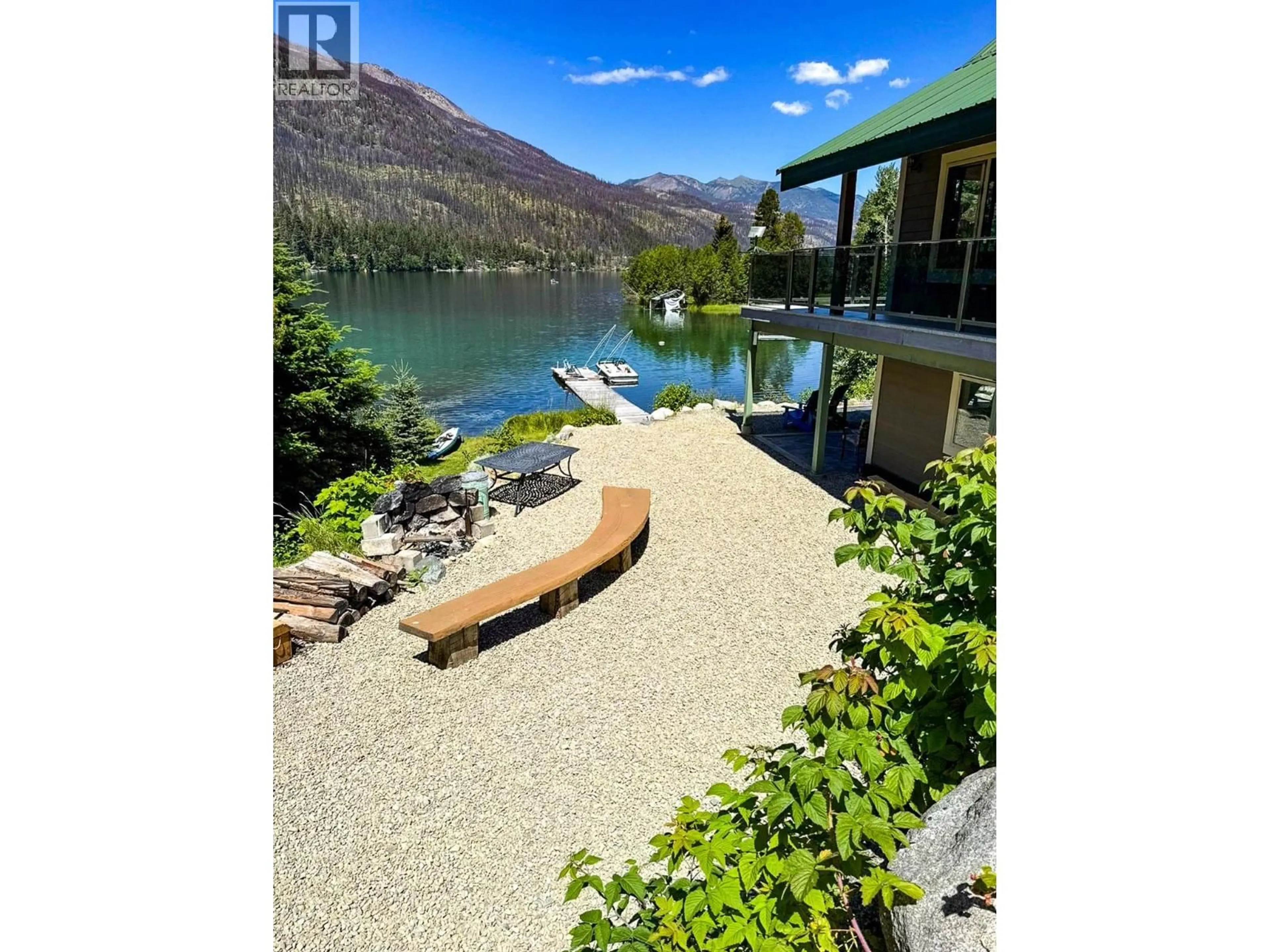 Patio, water/lake/river/ocean view for 7068 GUN LAKE WEST ROAD, Gold Bridge British Columbia V0K1P0