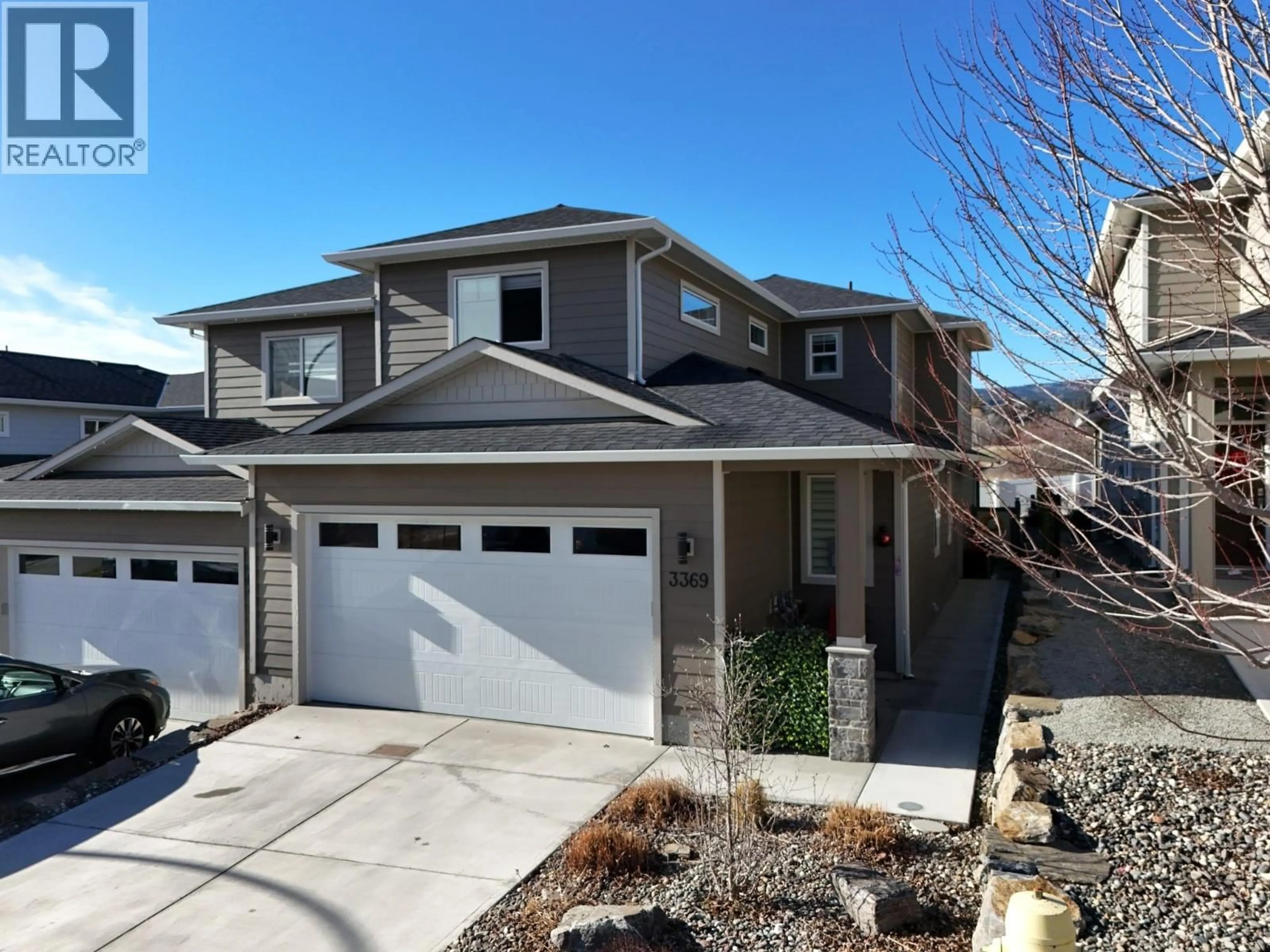 Home with vinyl exterior material, street for 3369 HAWKS CRESCENT, Westbank British Columbia V4T0A7