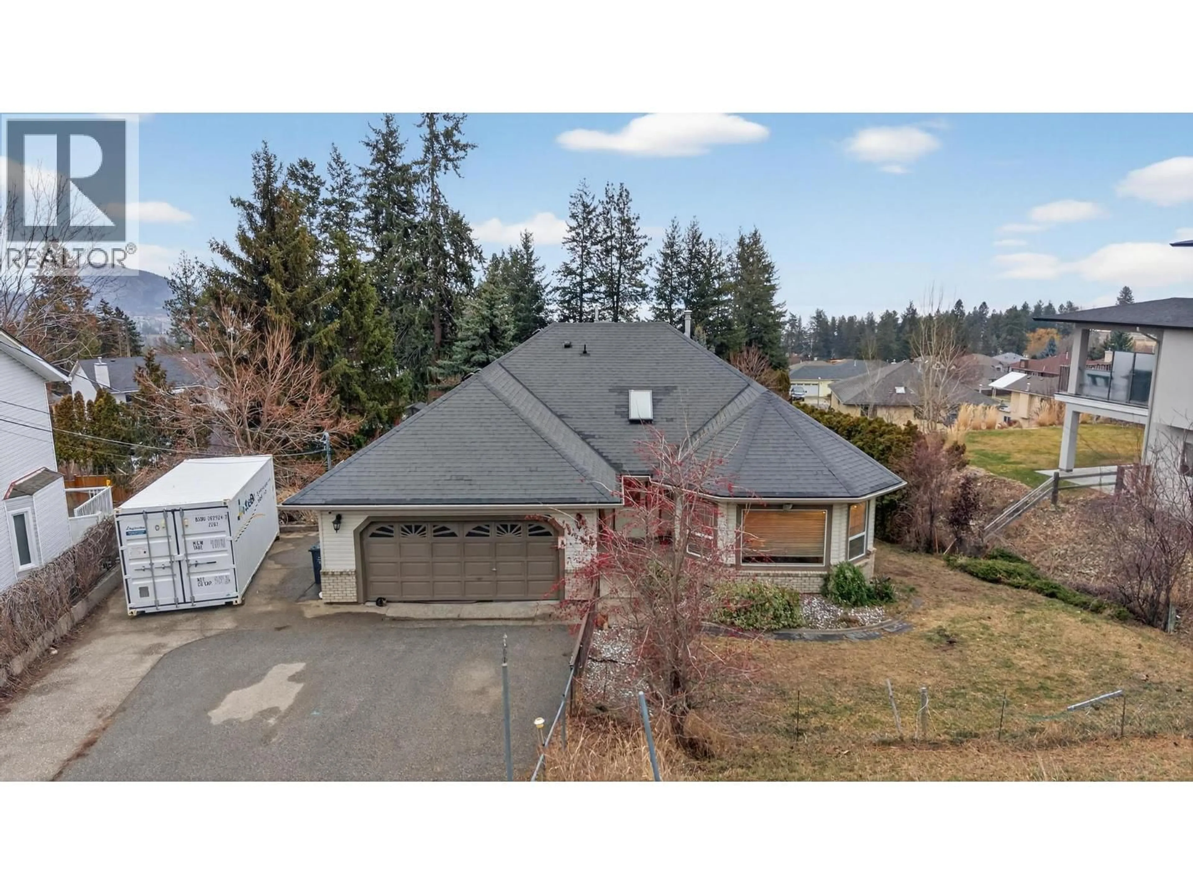 A pic from outside/outdoor area/front of a property/back of a property/a pic from drone, unknown for 3561 RANCH ROAD, West Kelowna British Columbia V4T1A1