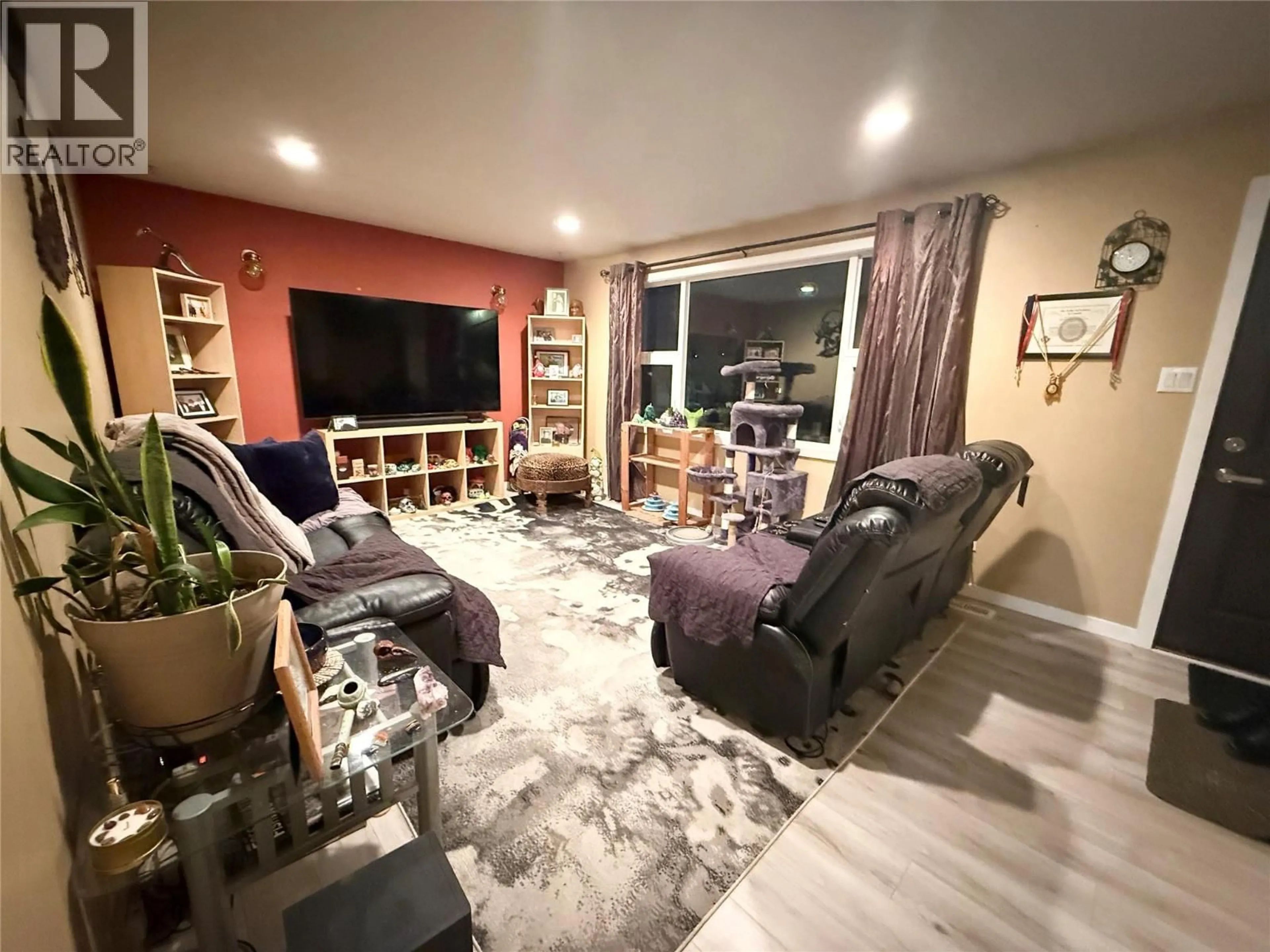Living room with furniture, wood/laminate floor for 1626 COLDWATER AVENUE, Merritt British Columbia V0K2B0