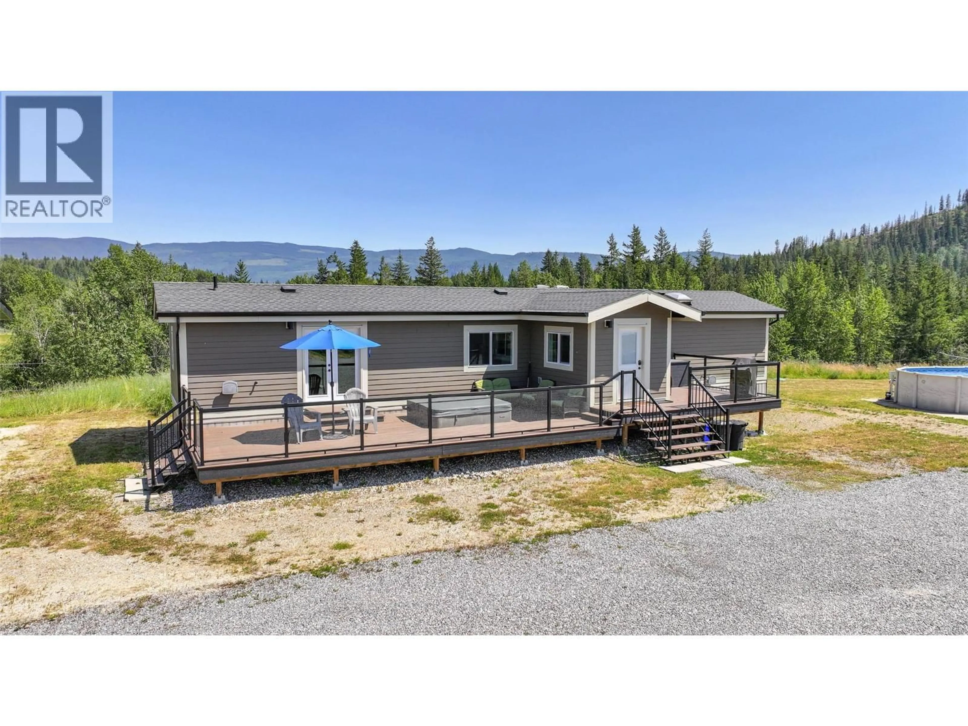 A pic from outside/outdoor area/front of a property/back of a property/a pic from drone, water/lake/river/ocean view for 781 GRANDVIEW BENCH ROAD, Salmon Arm British Columbia V1E2X8