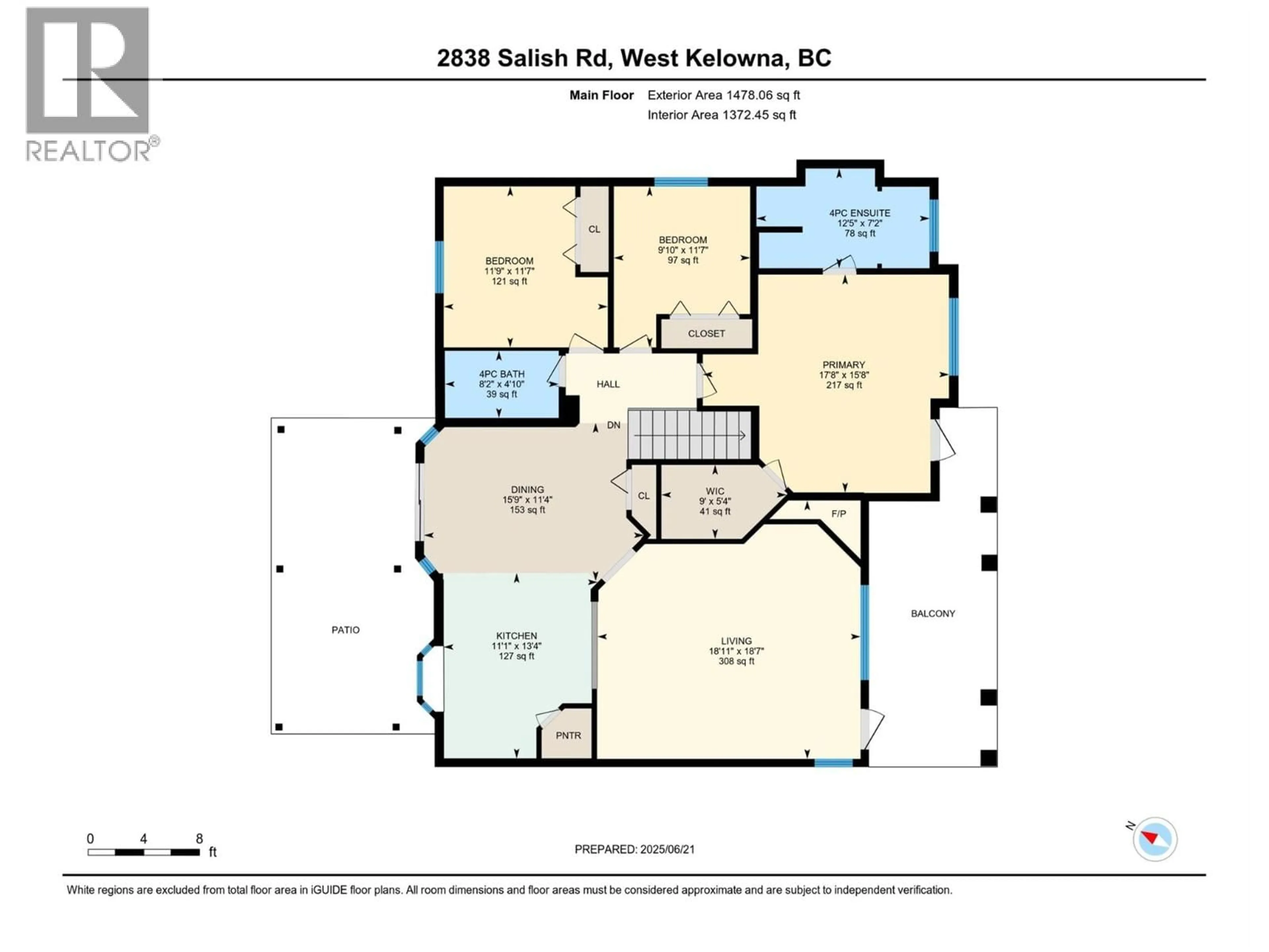 Floor plan for 2838 SALISH ROAD, West Kelowna British Columbia V4T2V9