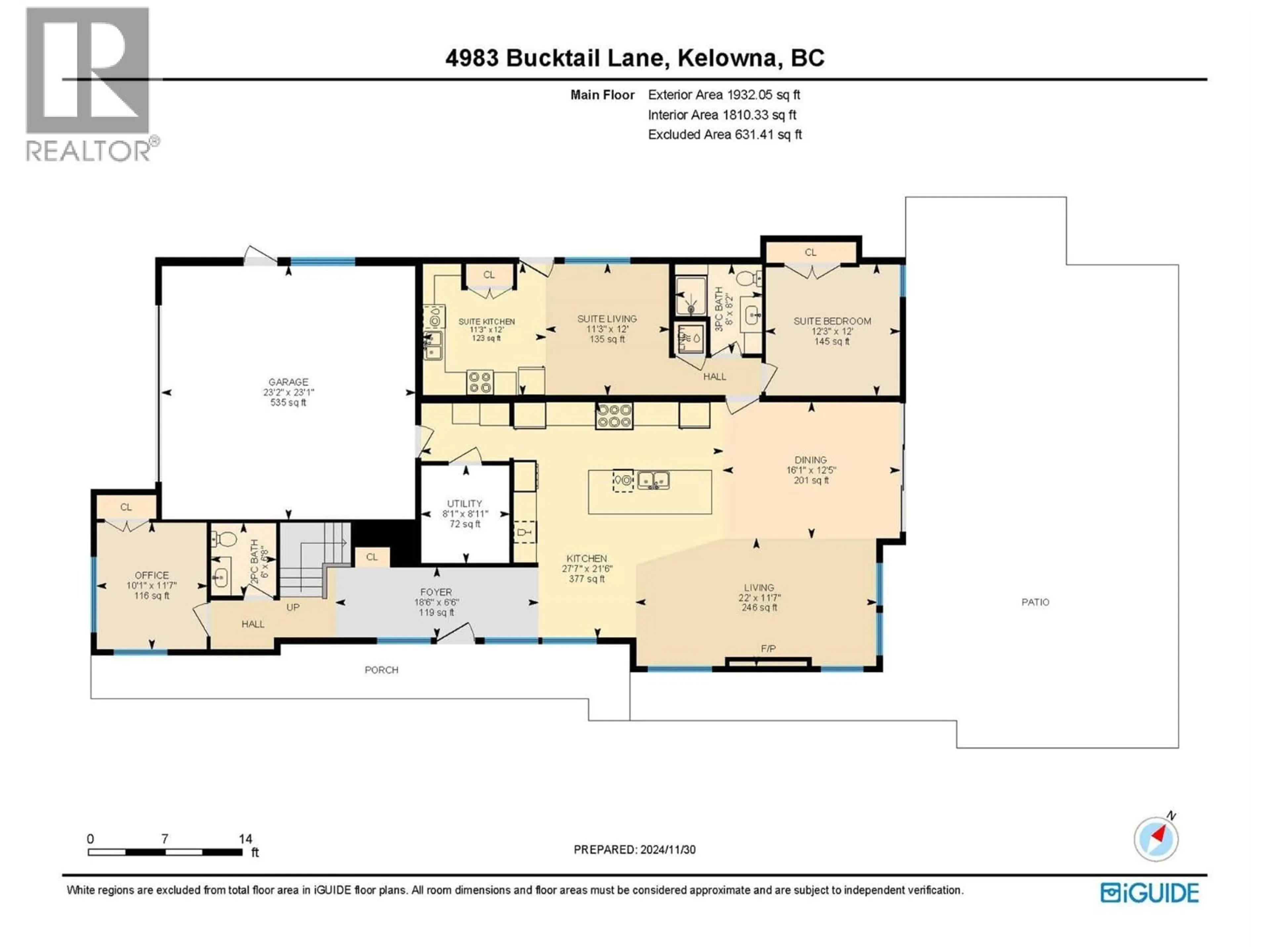 Floor plan for 4983 BUCKTAIL LANE, Kelowna British Columbia V1W5L3