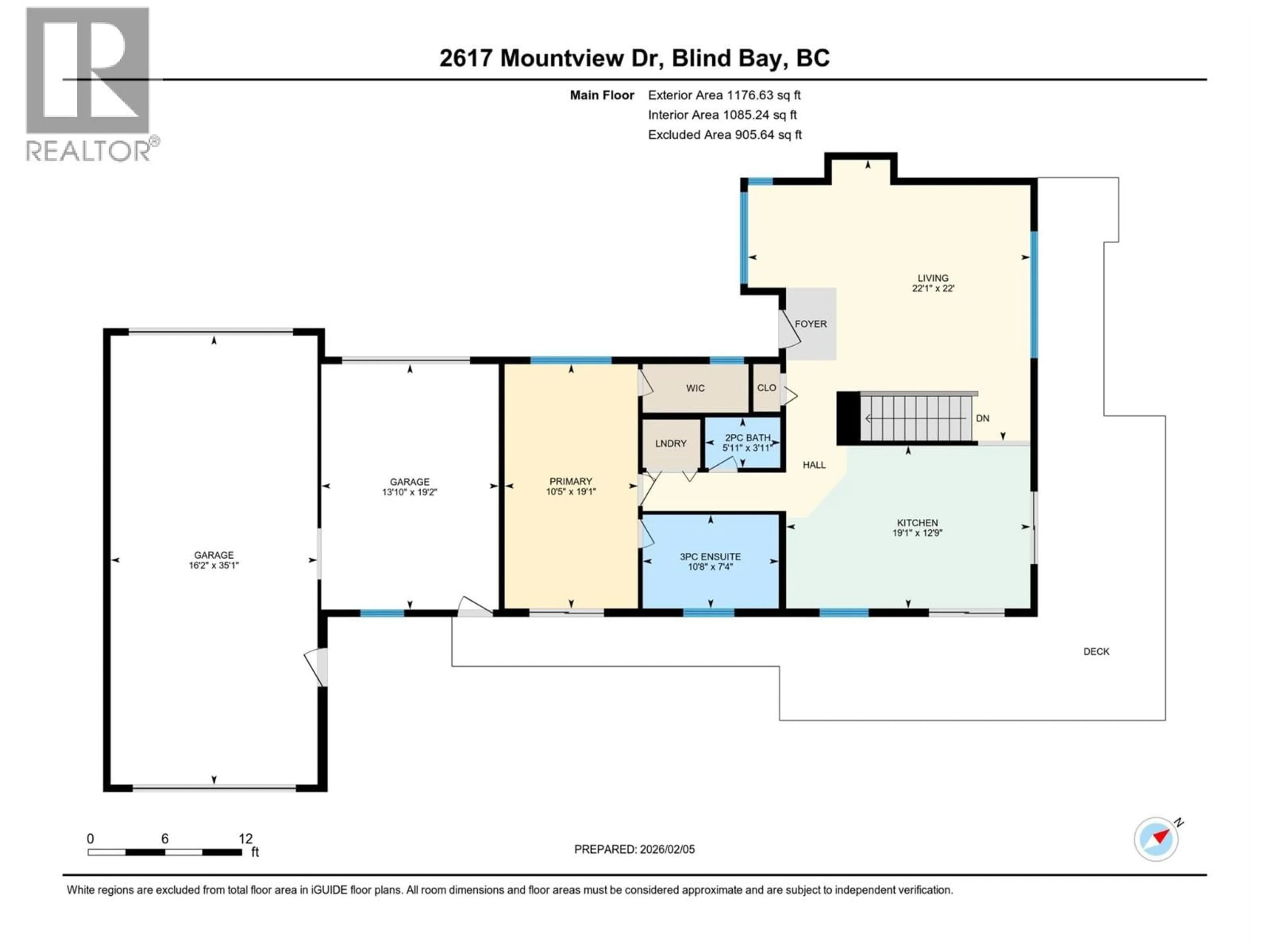 Floor plan for 2617 MOUNTVIEW DRIVE, Blind Bay British Columbia V0E1H1