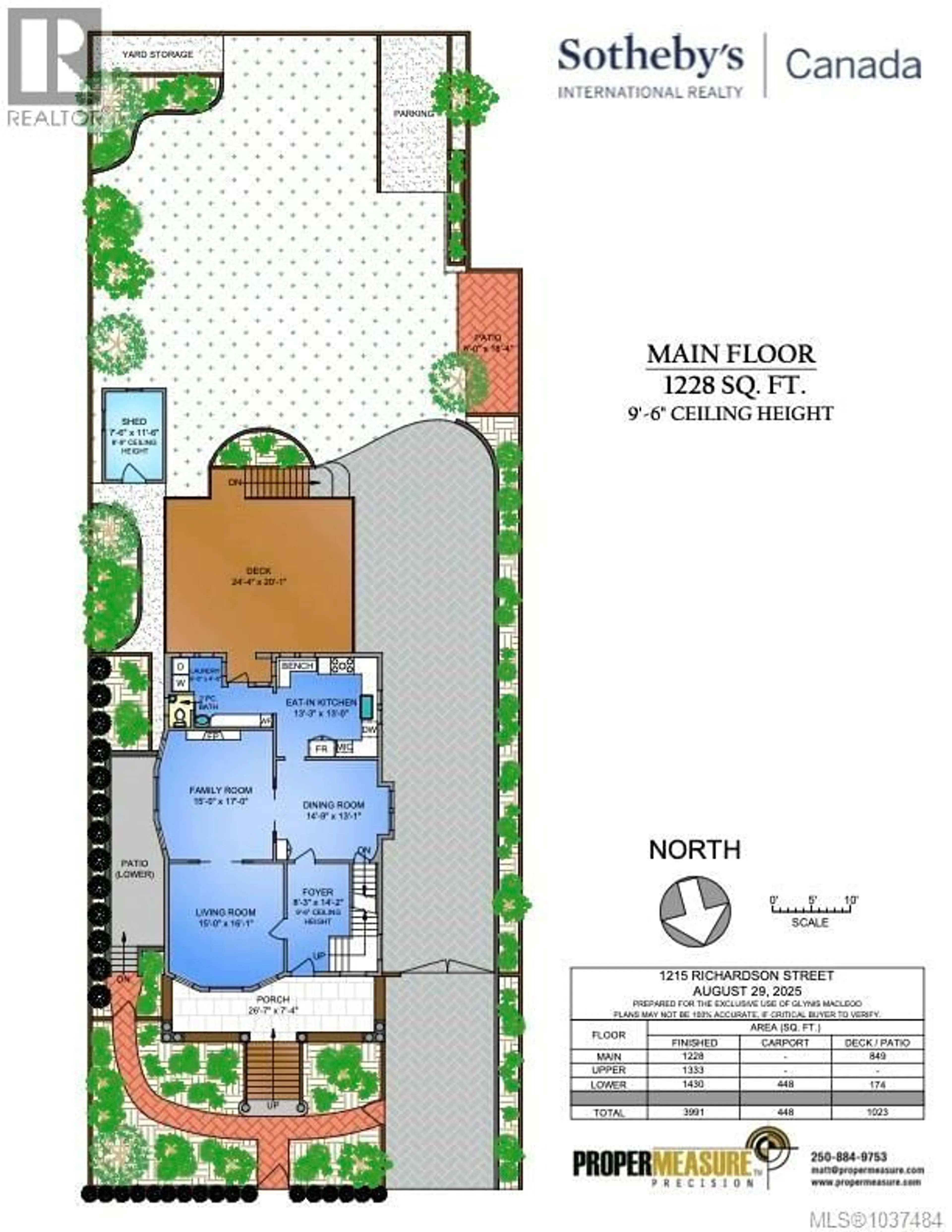 Floor plan for 1215 RICHARDSON STREET, Victoria British Columbia V8V3C9