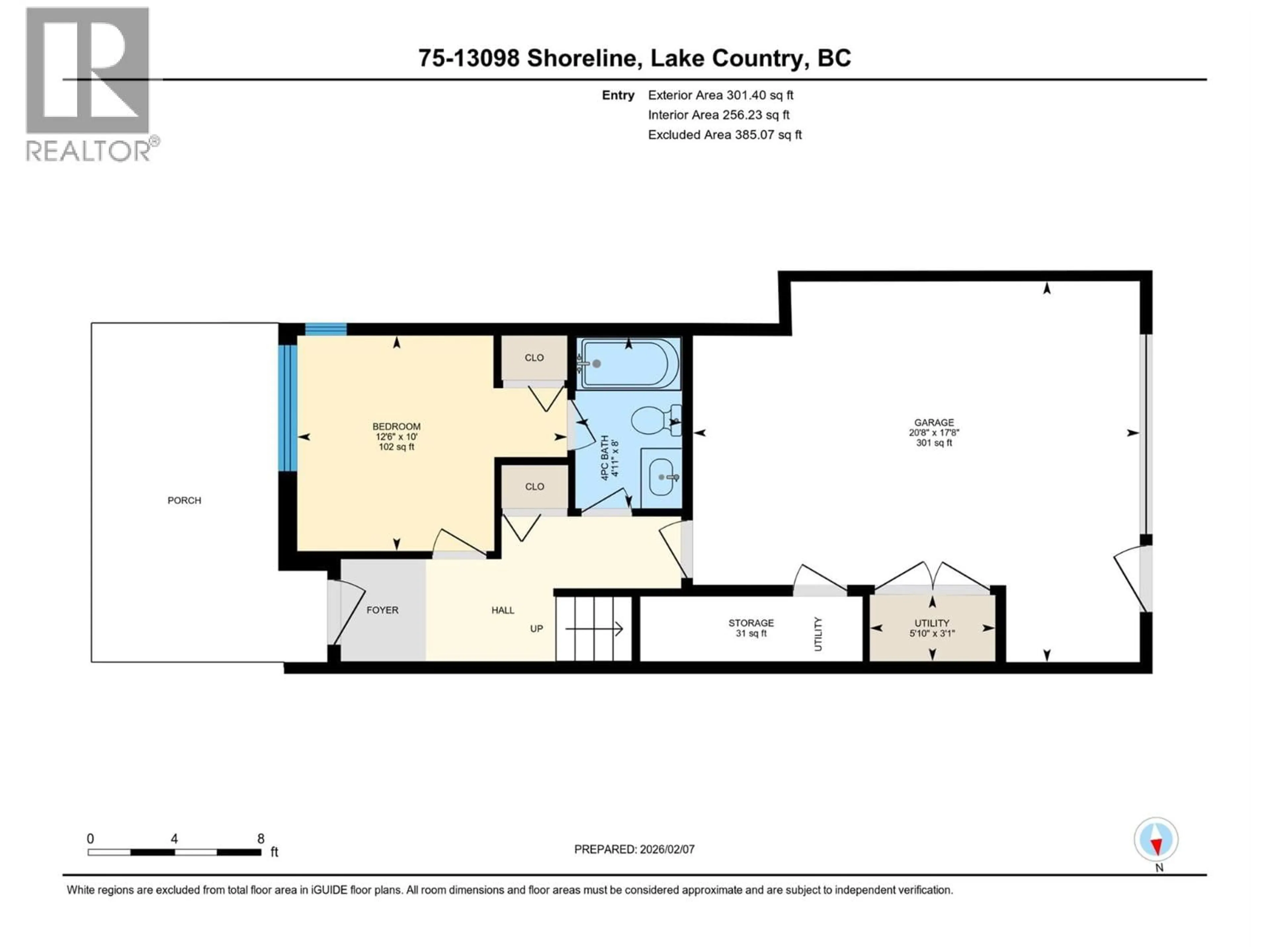 Floor plan for 75 - 13098 SHORELINE WAY, Lake Country British Columbia V4V0A8