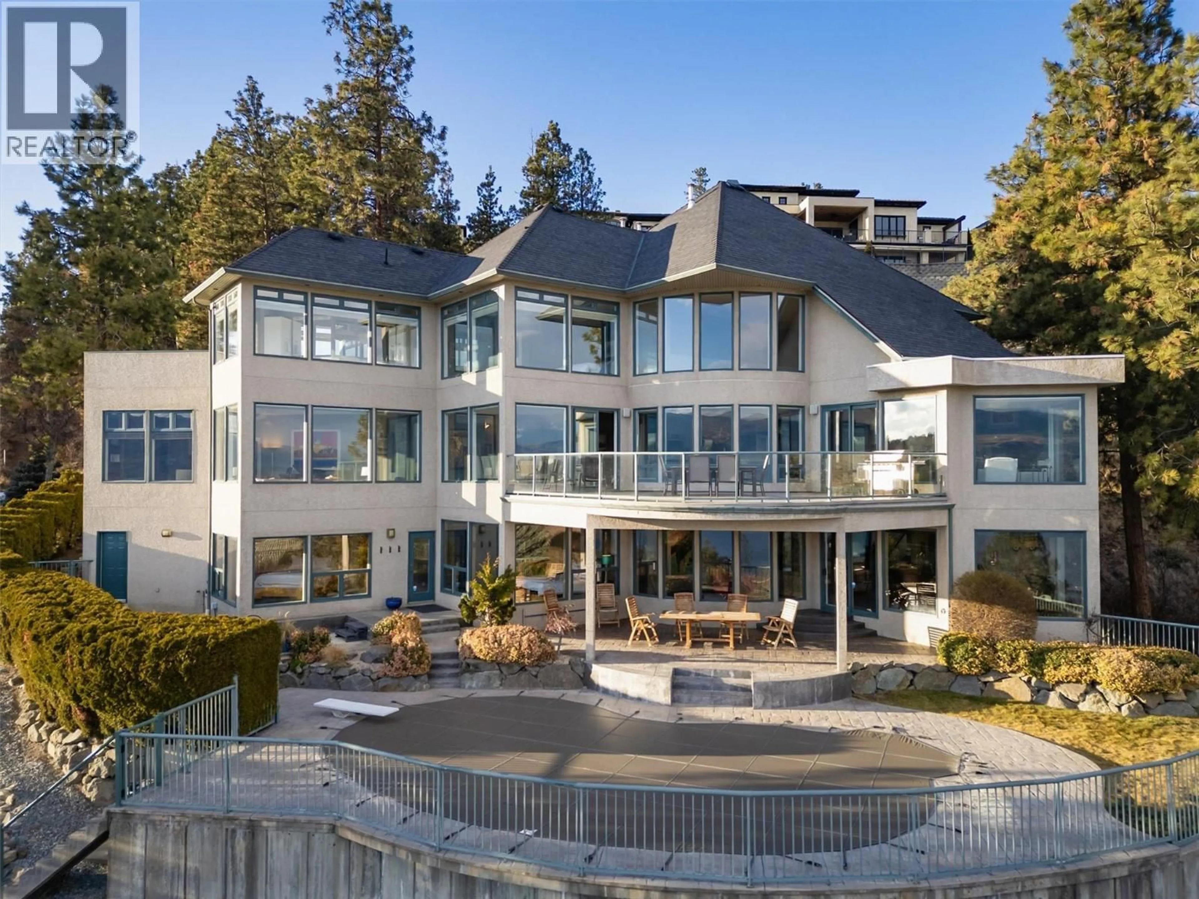 A pic from outside/outdoor area/front of a property/back of a property/a pic from drone, unknown for 1494 CHARDONNAY PLACE, West Kelowna British Columbia V4T2P9